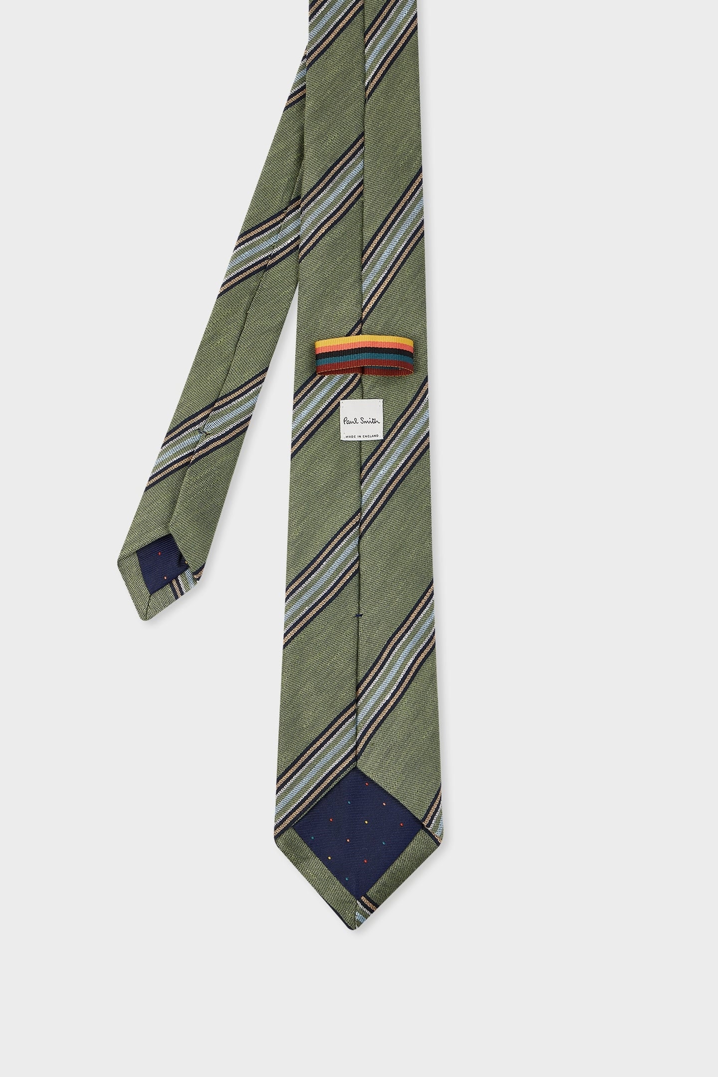 TIE BLOCK STRIPE MILITARY GREEN 2