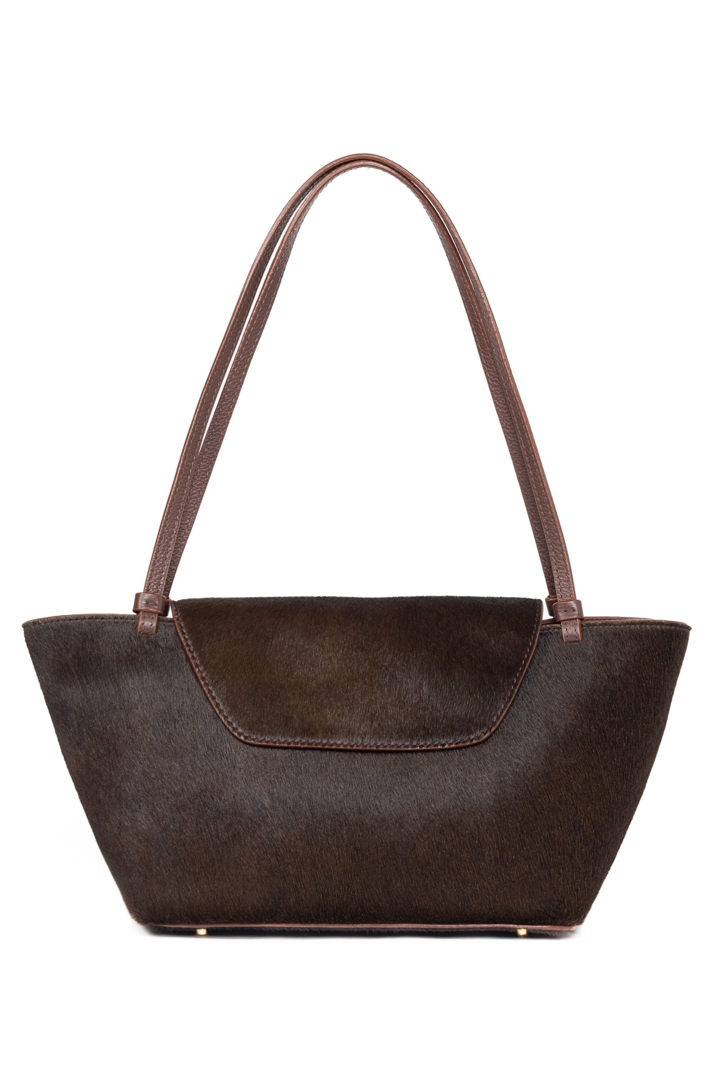 COURRIER TOTE CALF LEATHER DARK BROWN 1