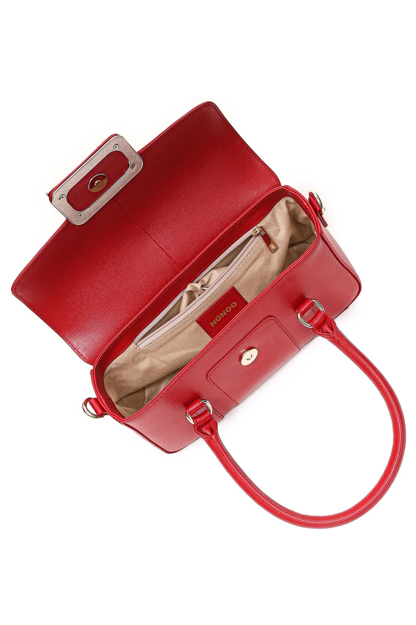 SMALL MAGGIE ICON FLORENCE BRIGHT RED W. GOLD 4