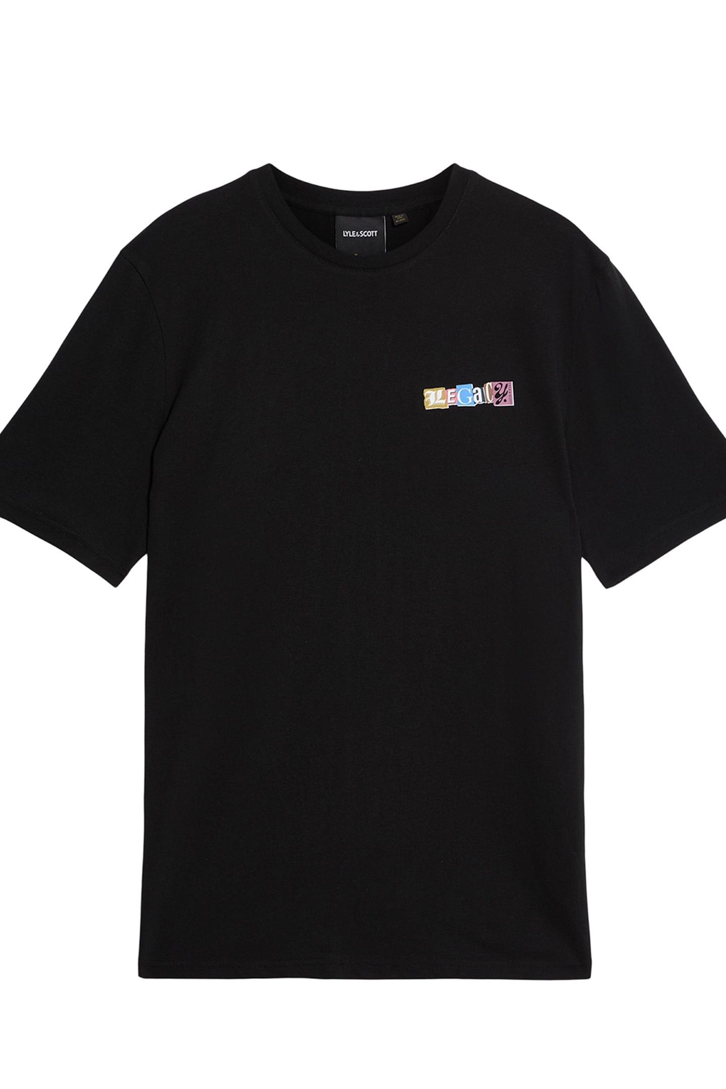 PAPER LETTERS GRAPHIC T-SHIRT JET BLACK 4