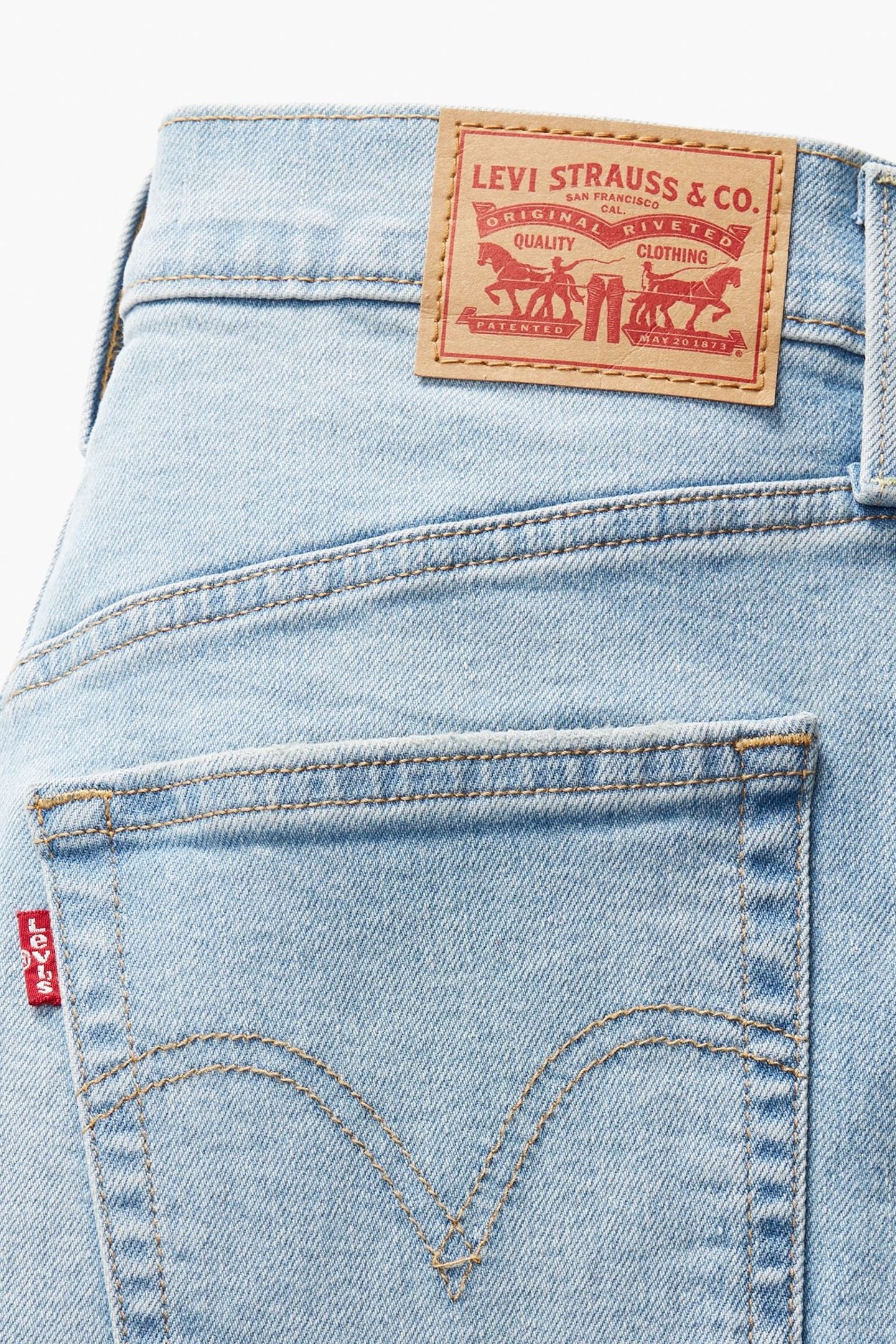 RIBCAGE STRAIGHT ANKLE JEANS BLUE 6