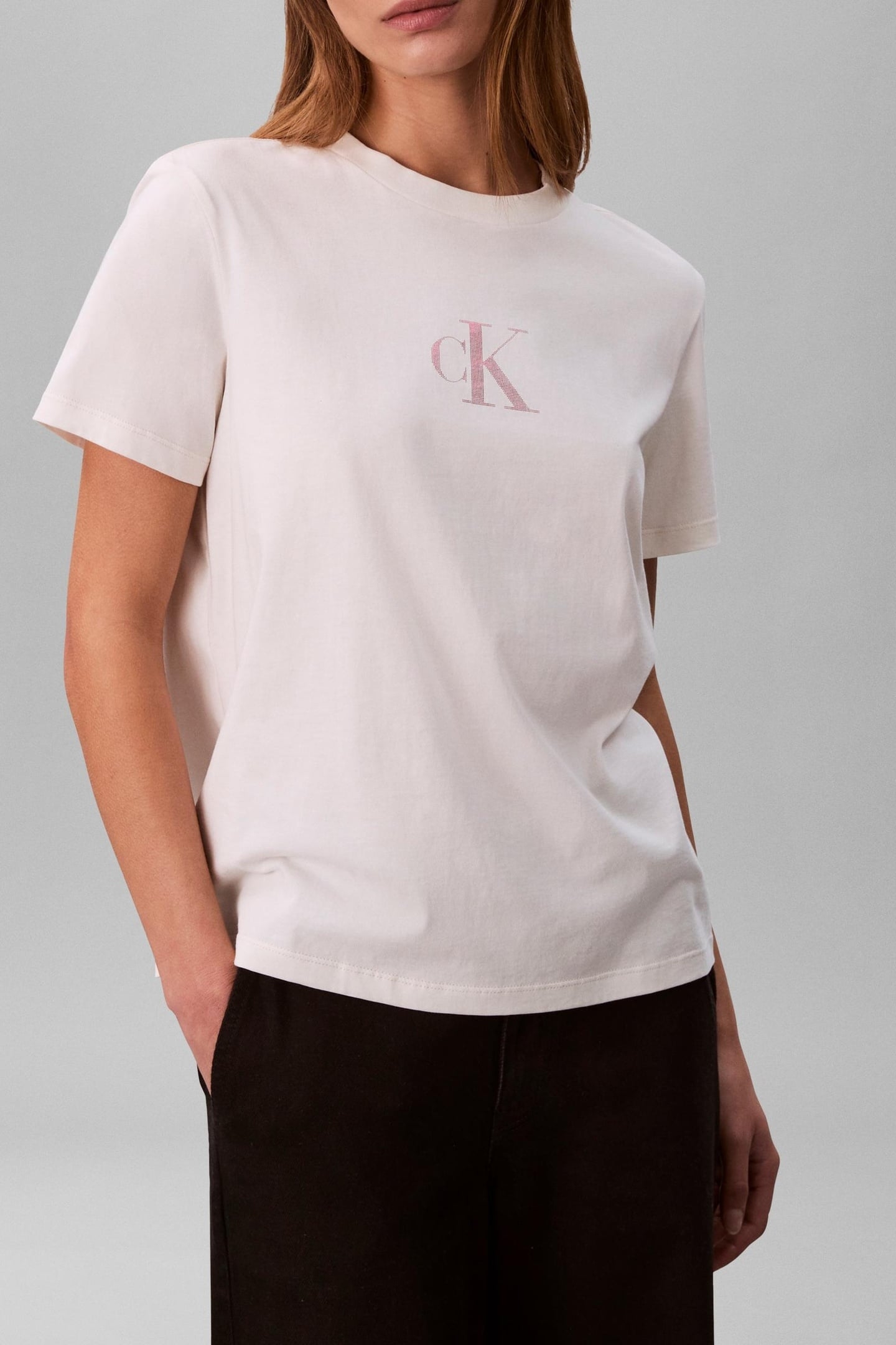 SS CLASSIC FOIL TEE WHITE GREIGE 2