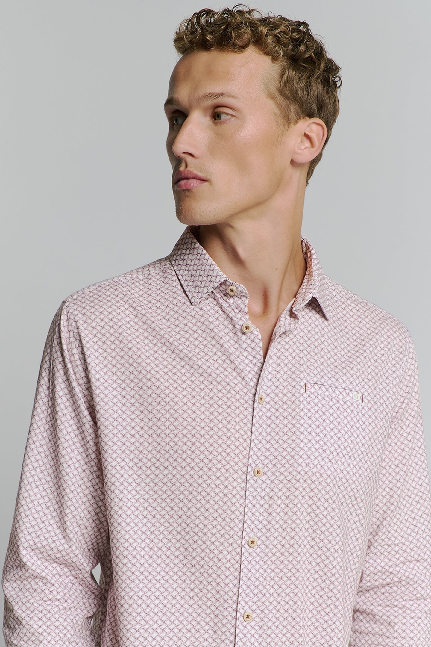 SHIRT ALLOVER PRINTED MAUVE 7