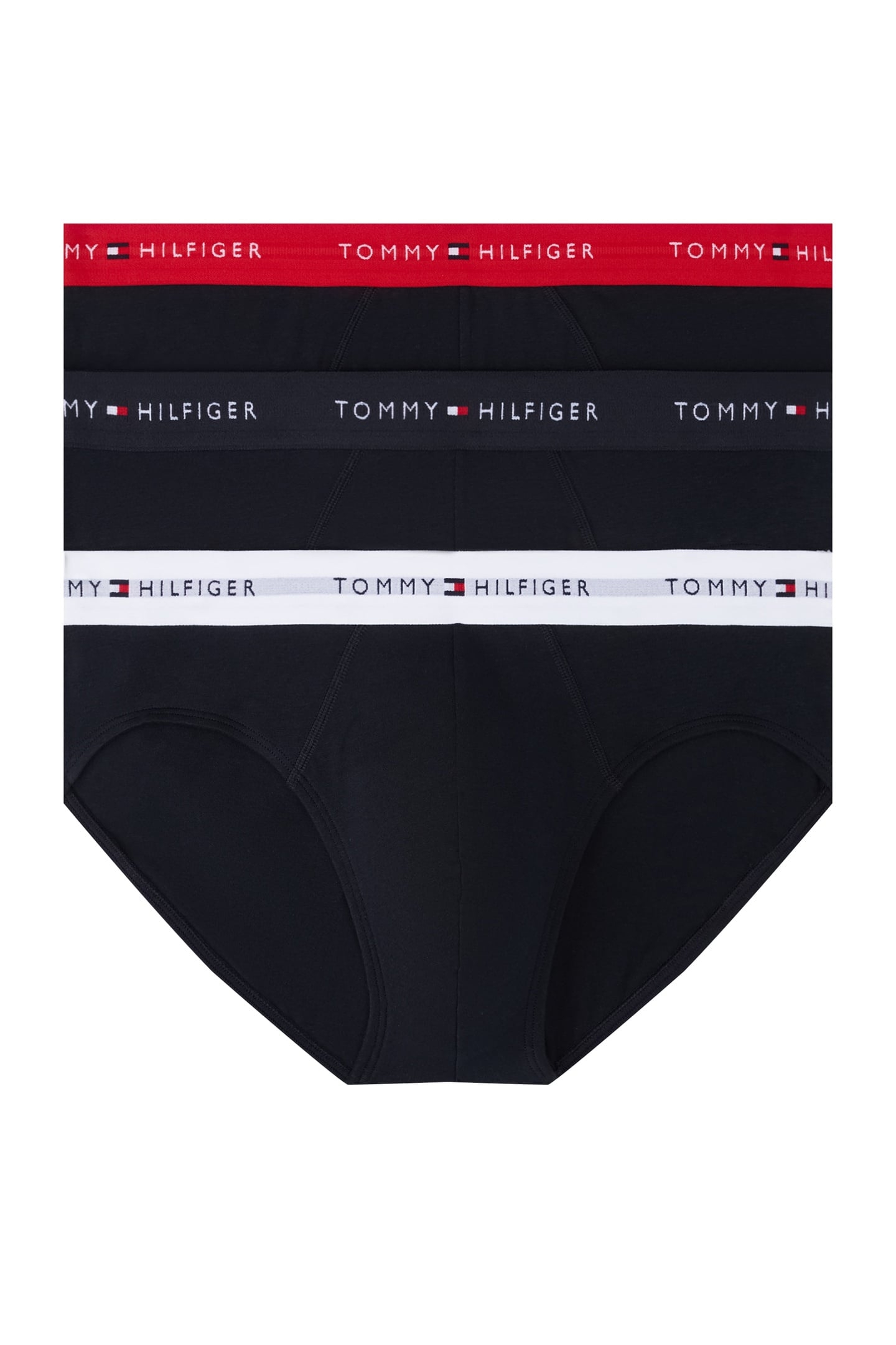 3-PACK LOGO WAISTBAND BRIEFS DES SKY/PRIMARY RED/WHITE 1