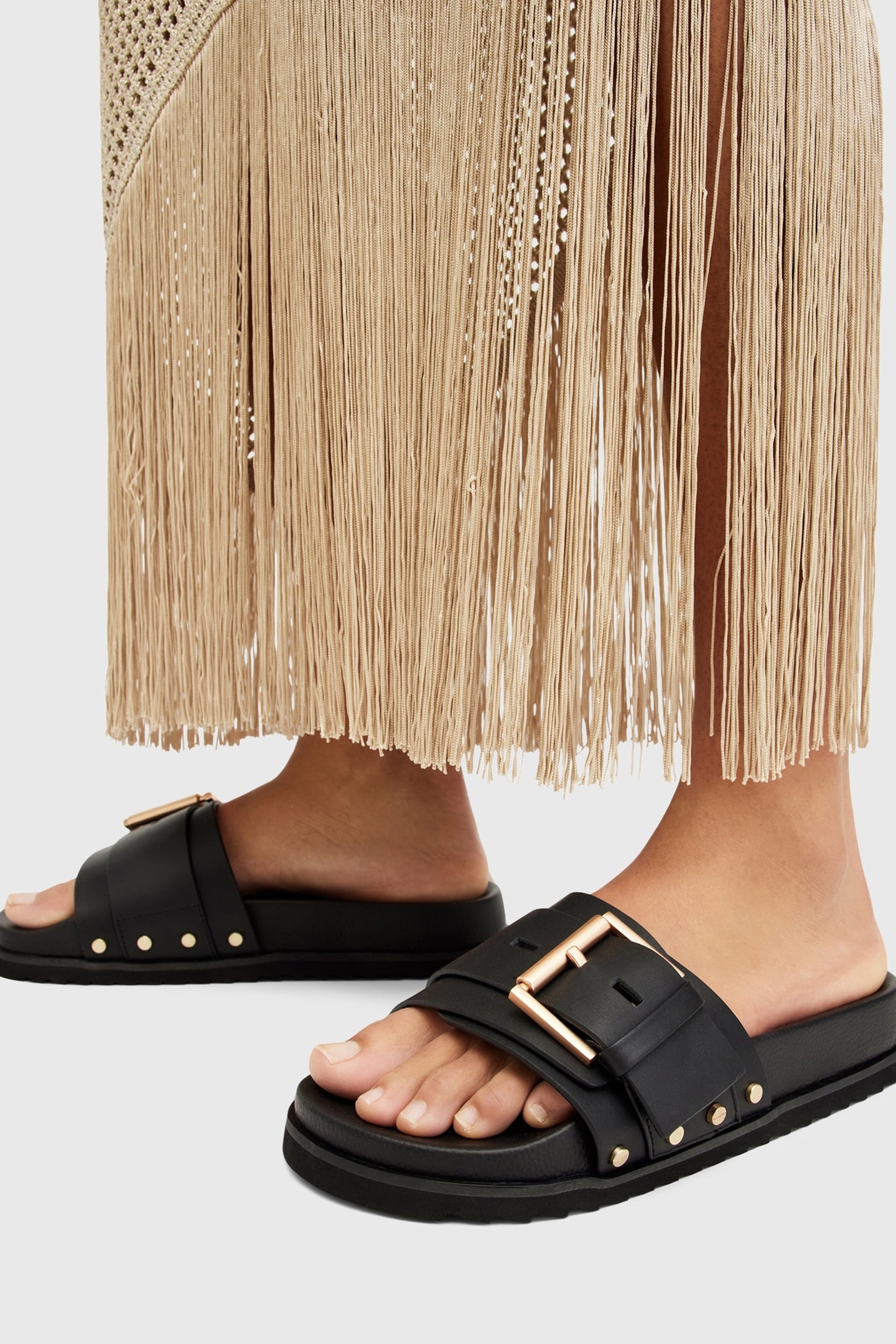 ELLIE STUD SLIDER BLACK 4