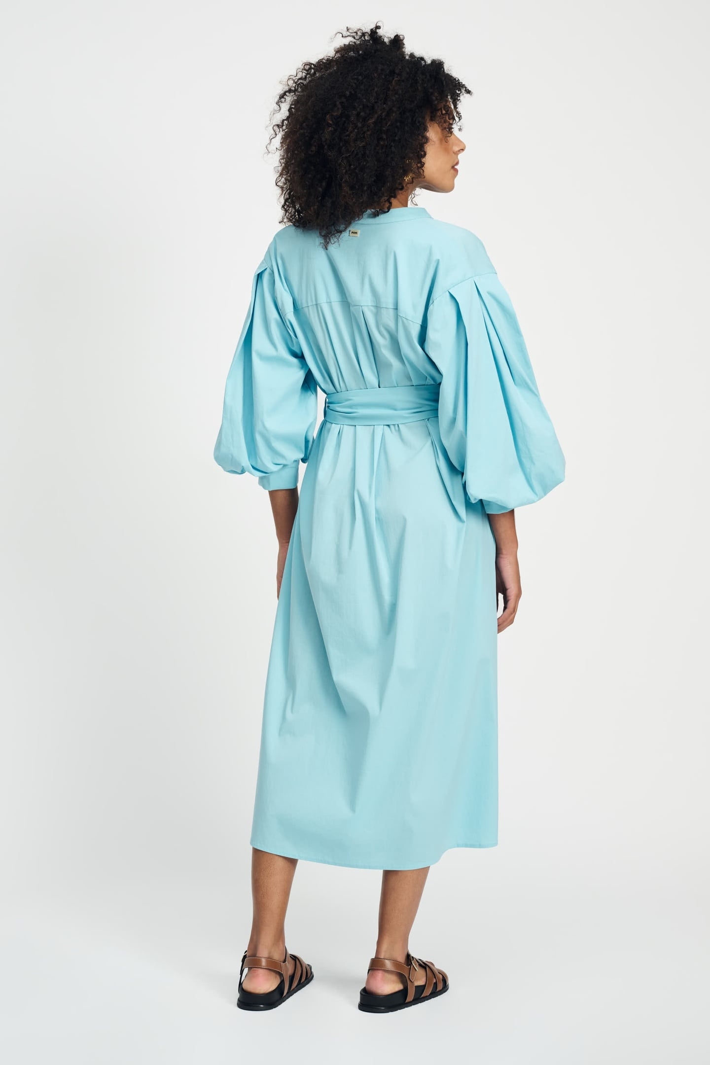 DRESS - POPLIN SKY BLUE 2