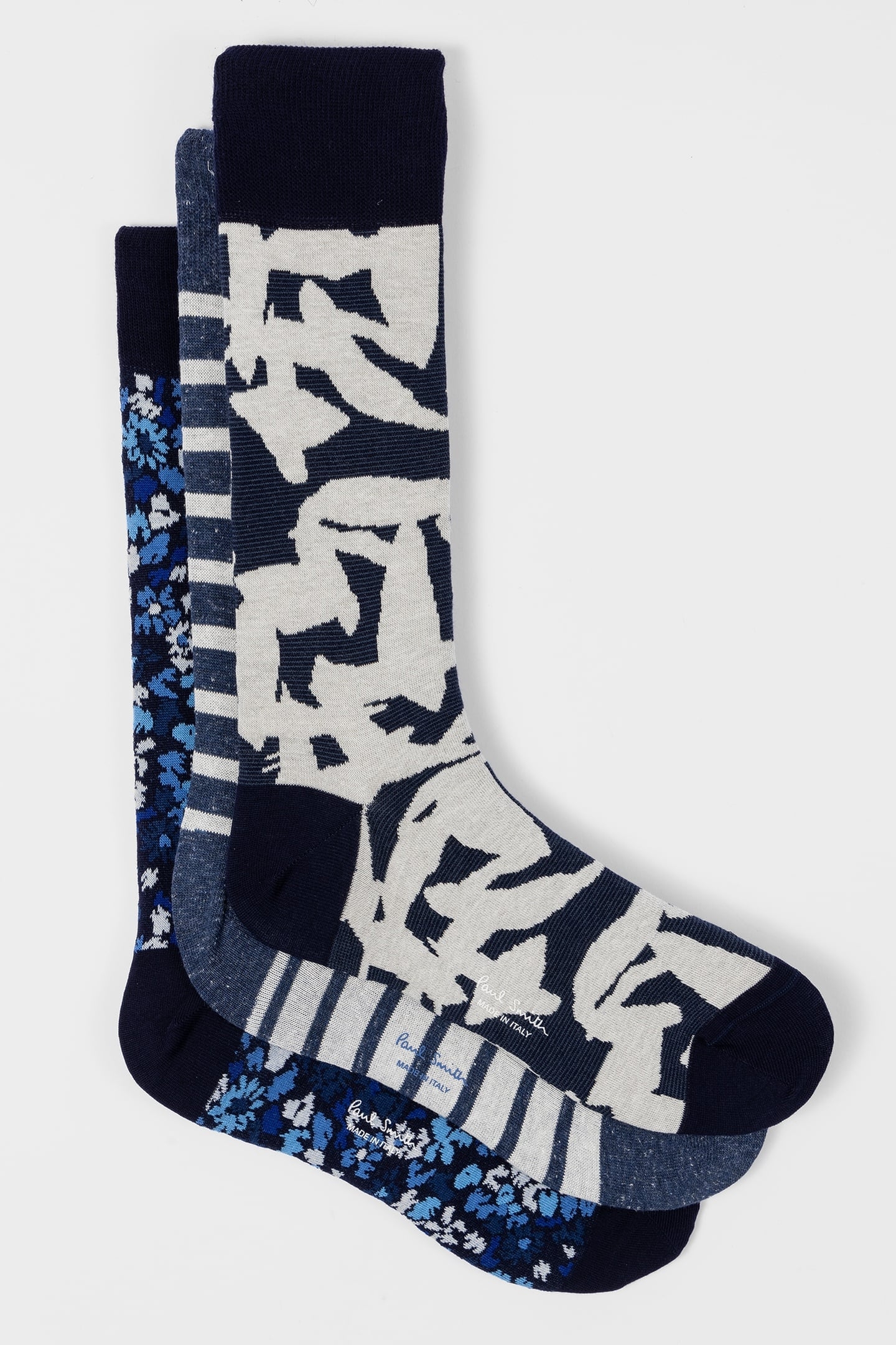 SOCK 3 PACK NAVY MIX NAVY 1