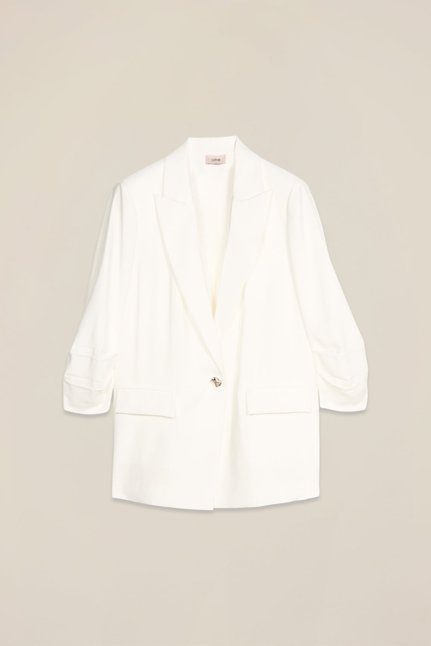 FLUID UNSTRUCTURED JACKET WHITE 3