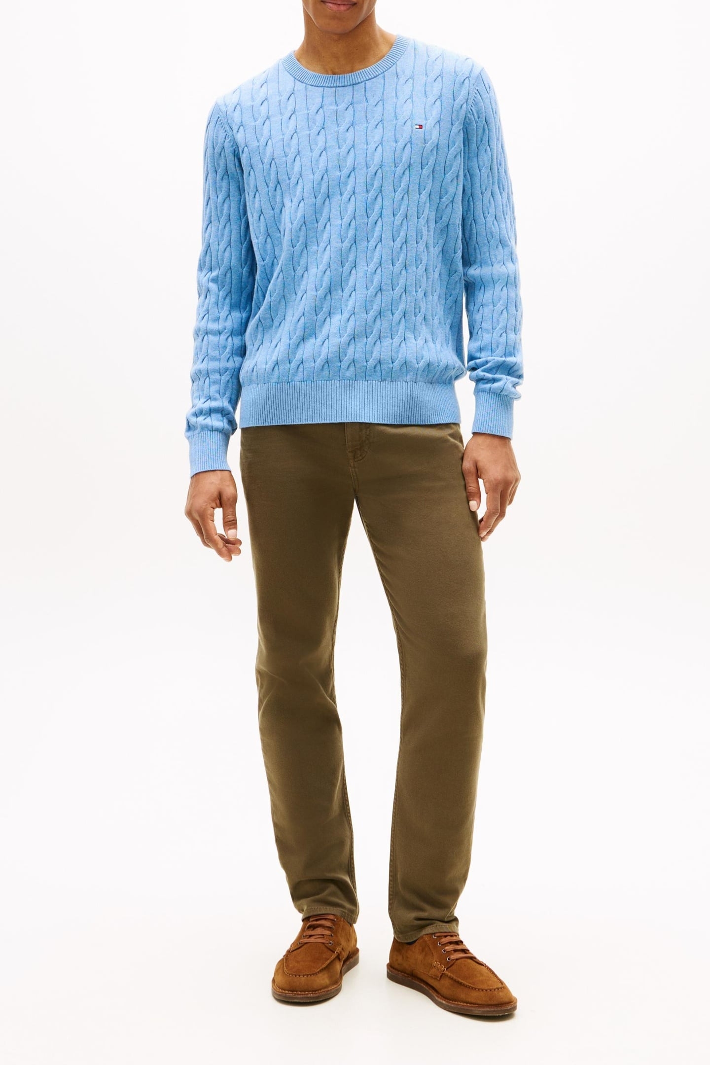 CLASSIC COTTON CABLE WELL WATER HEATHER 4