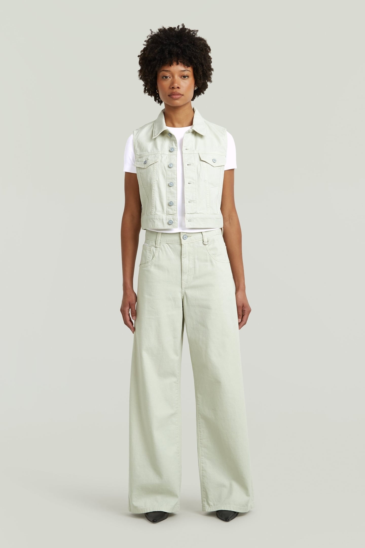 SKATER HIGH LOOSE JEANS APPLETINI GD COATED 1