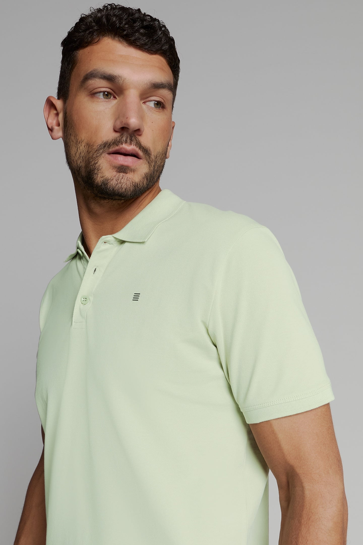 POLO PIQUE SOLID STRETCH MINT 3