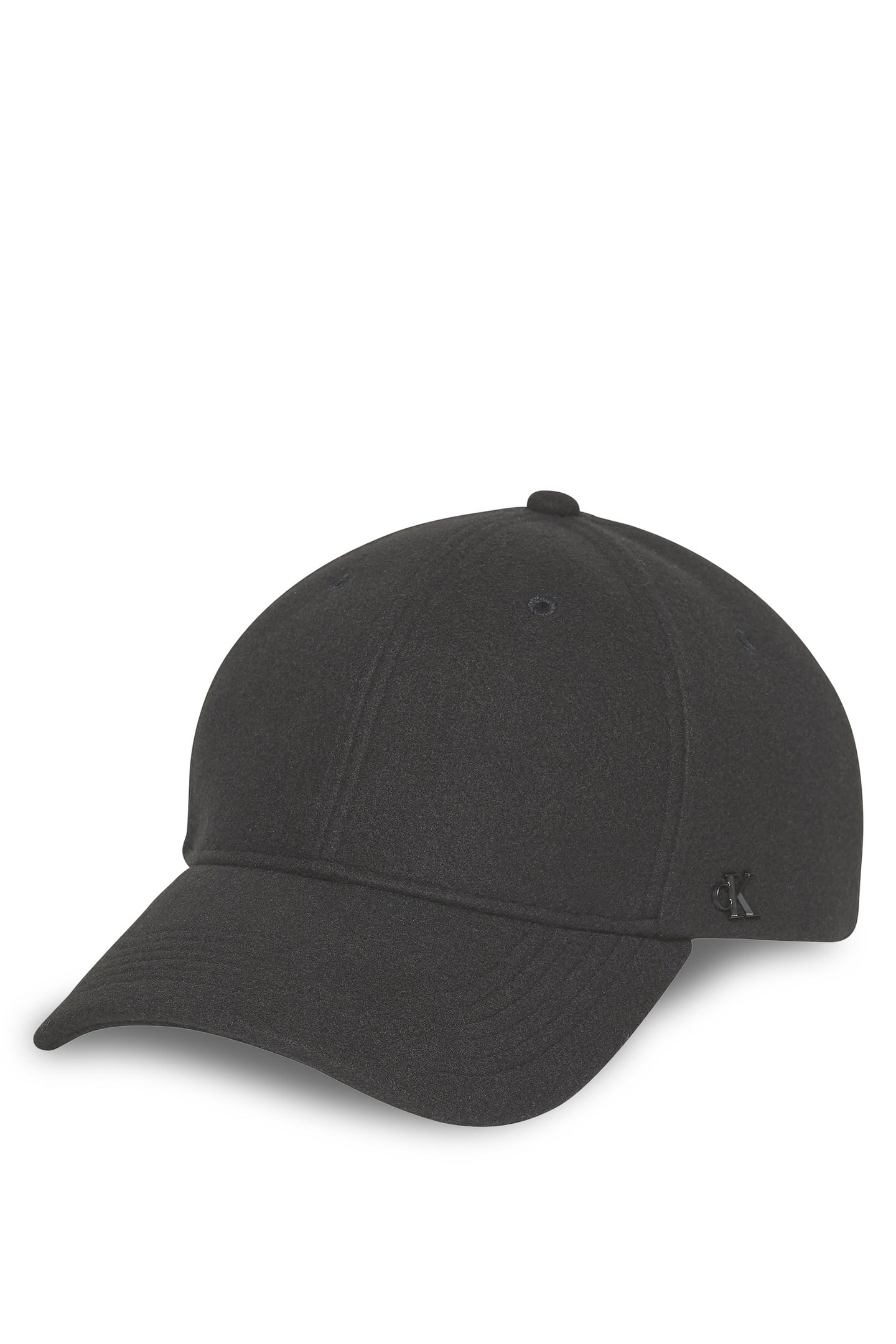 FELT METAL PLAQUE BASE BALL CAP BLACK 1