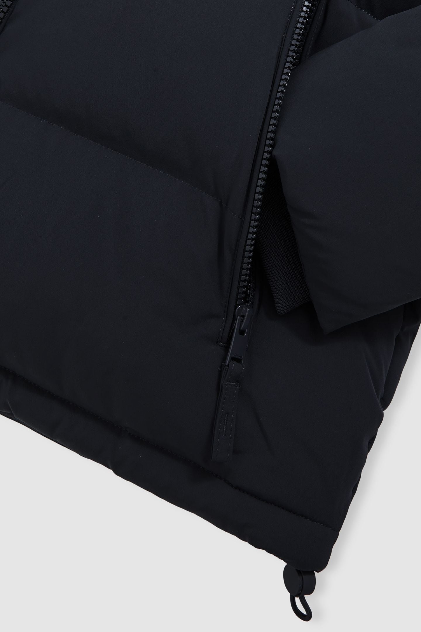 LS QUILTED ZIP THROUGH PUFFER JACKET NAVY 5
