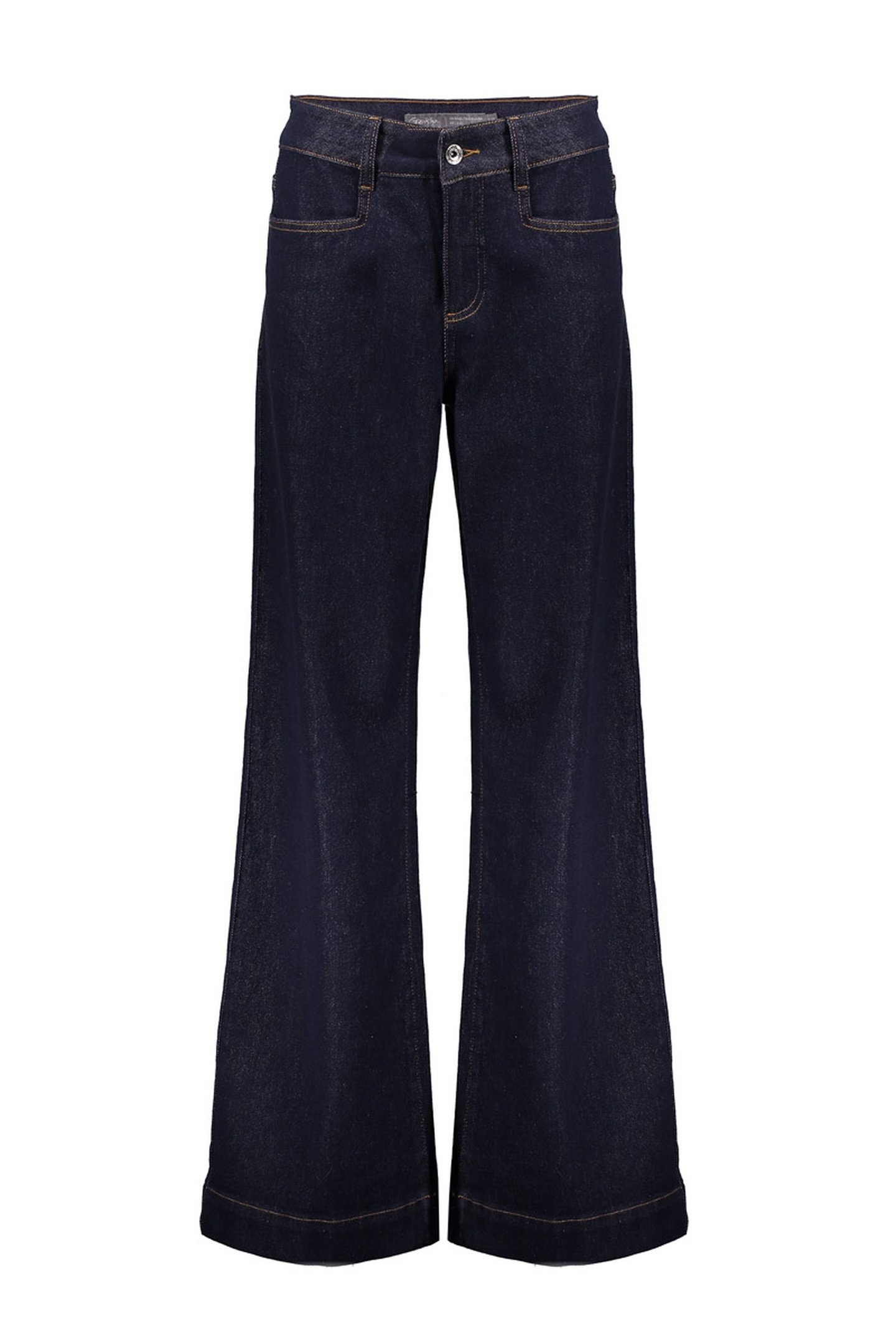 JEANS FLAIR DARK BLUE DENIM STONEWASH 1