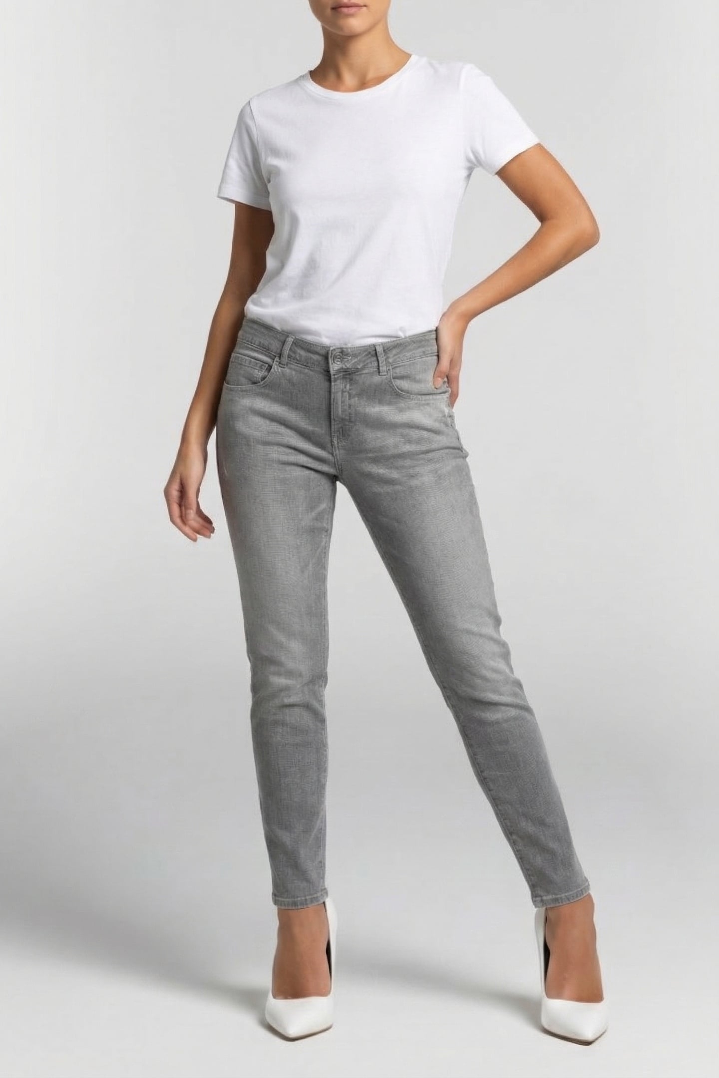 BAKER LONG JEANS LIGHT GREY 1