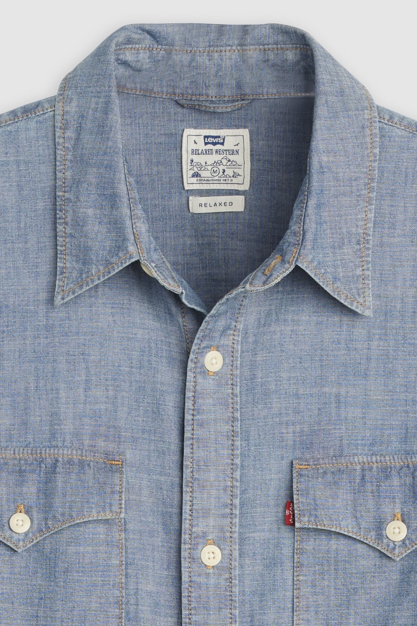 RELAXED WESTERN SHIRT BLUE 7