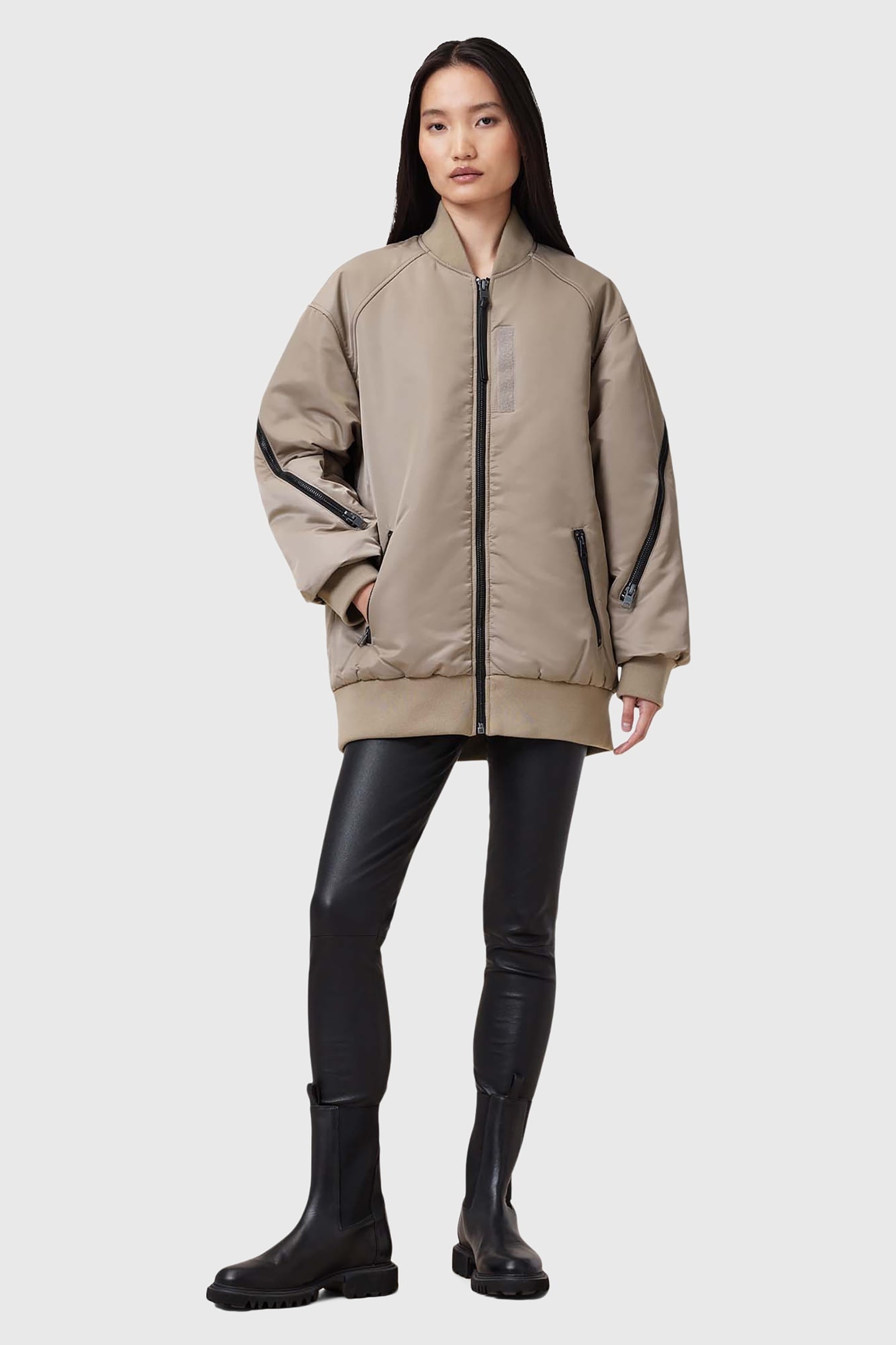 HANAA BOMBER NOUGAT TAUPE 5