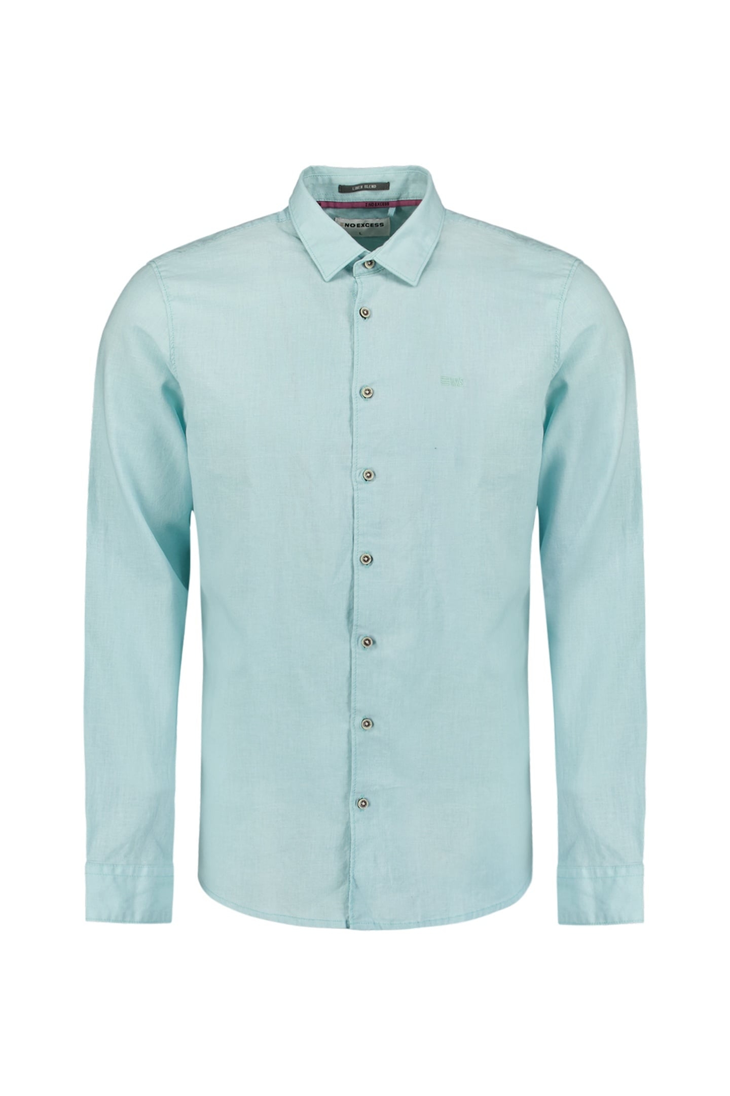 SHIRT SOLID WITH LINEN ICE 5