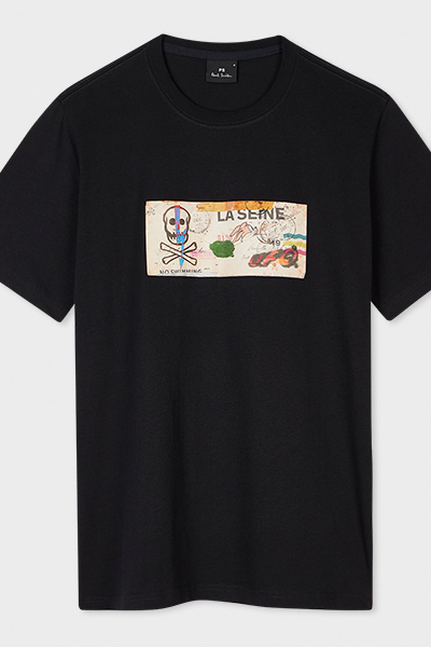 SLIM FIT T SHIRT CROSSBONES BLACK 2