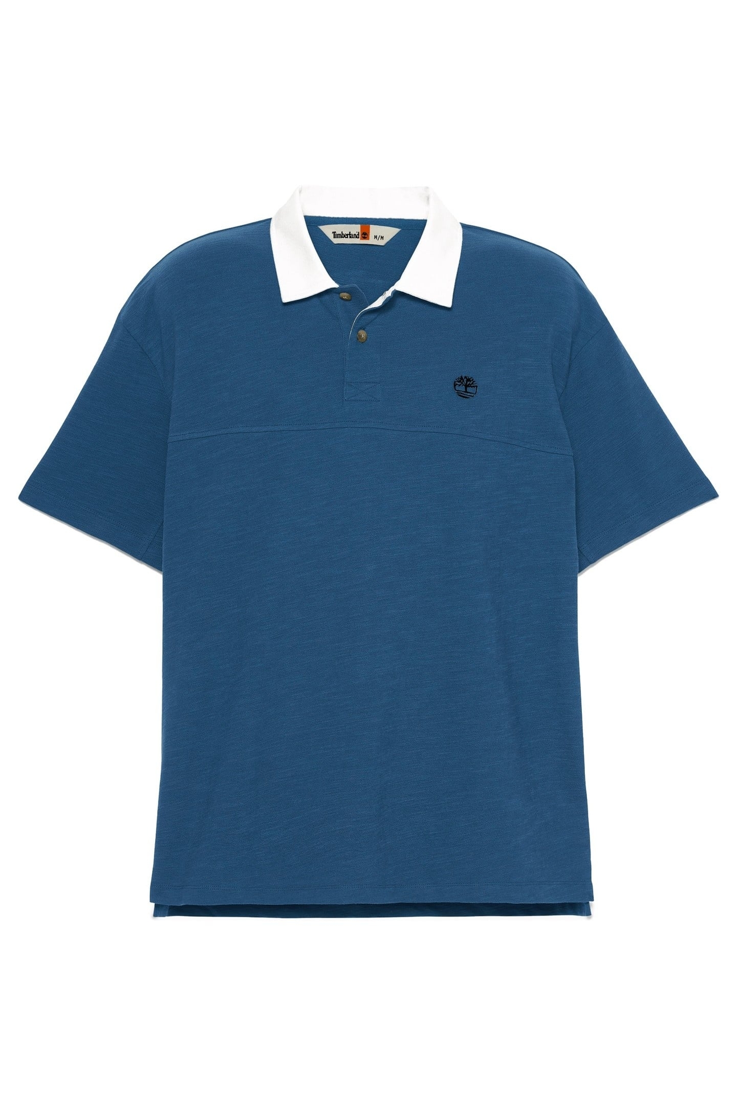 TEXTURED POLO DARK DENIM 3