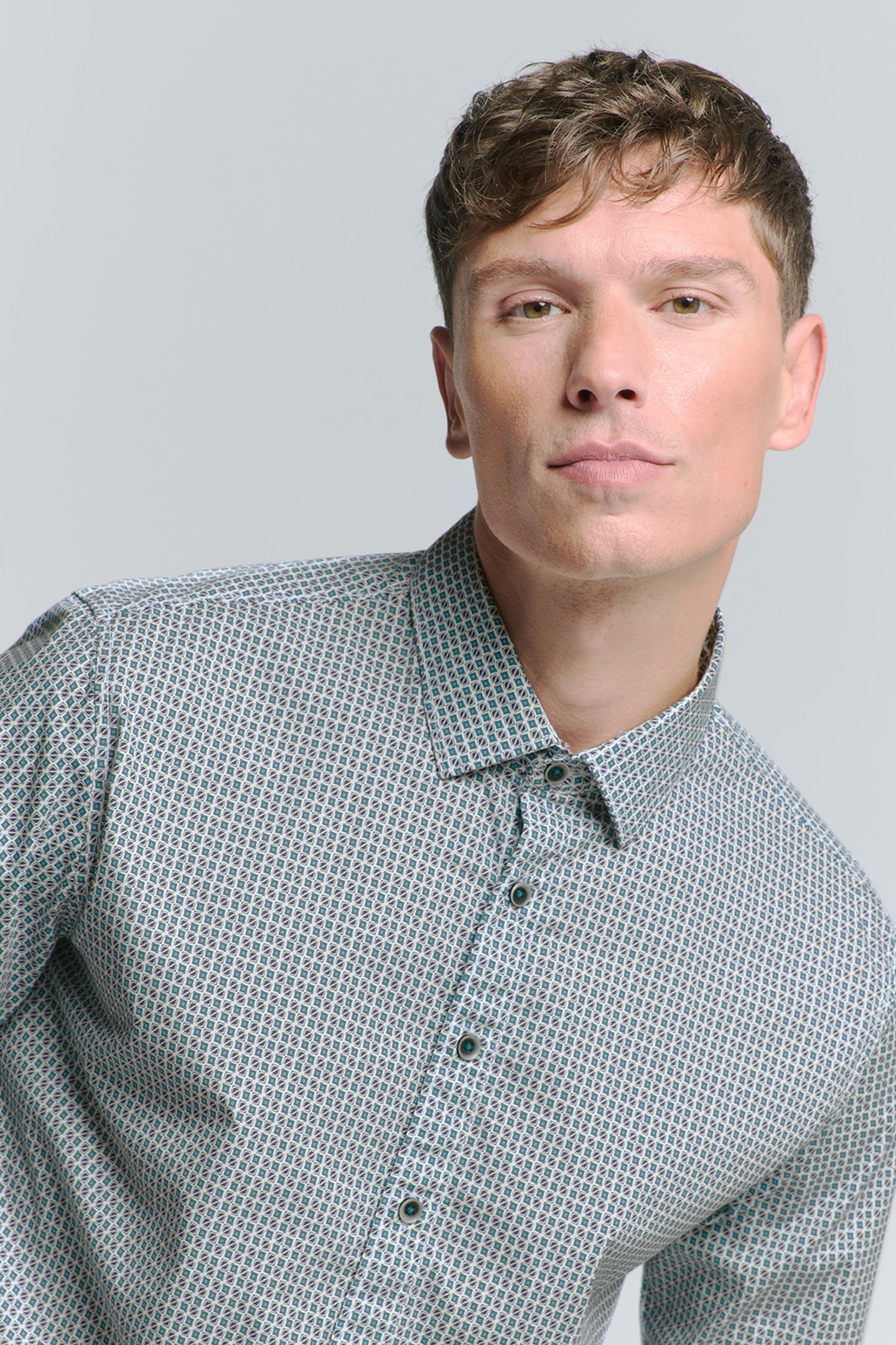 SHIRT STRETCH ALLOVER PRINTED CLOUD 7