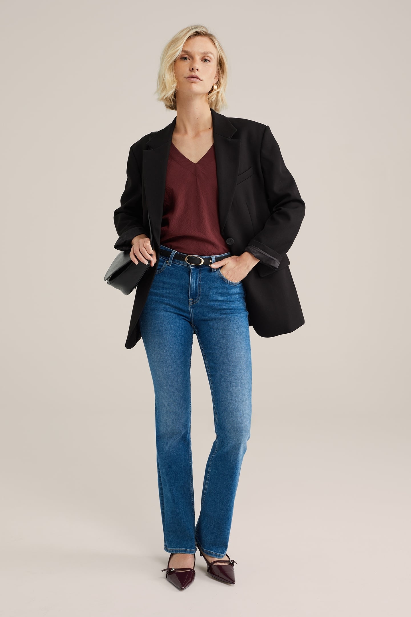 BLOUSE BURGUNDY RED 3