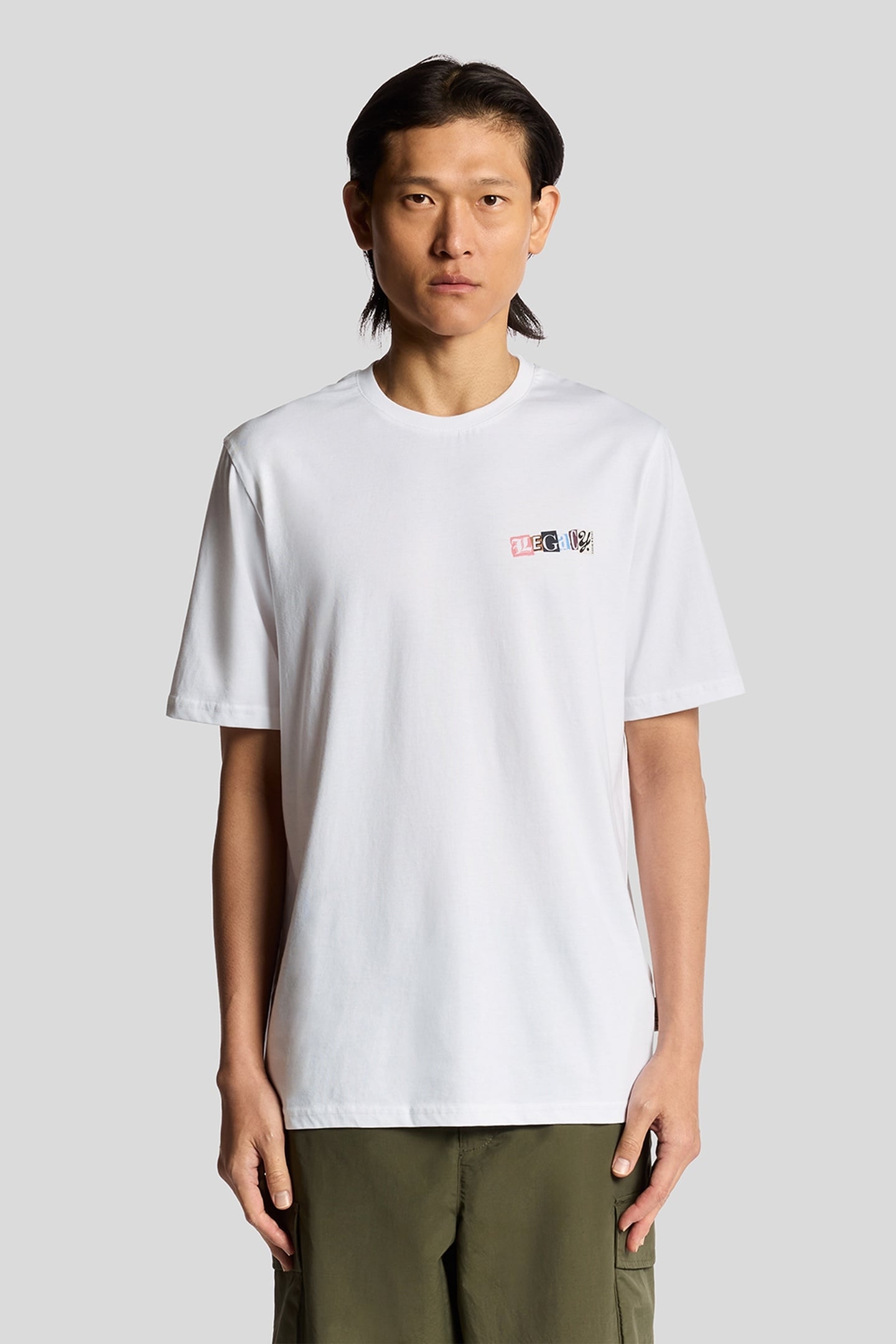 PAPER LETTERS GRAPHIC T-SHIRT WHITE 2