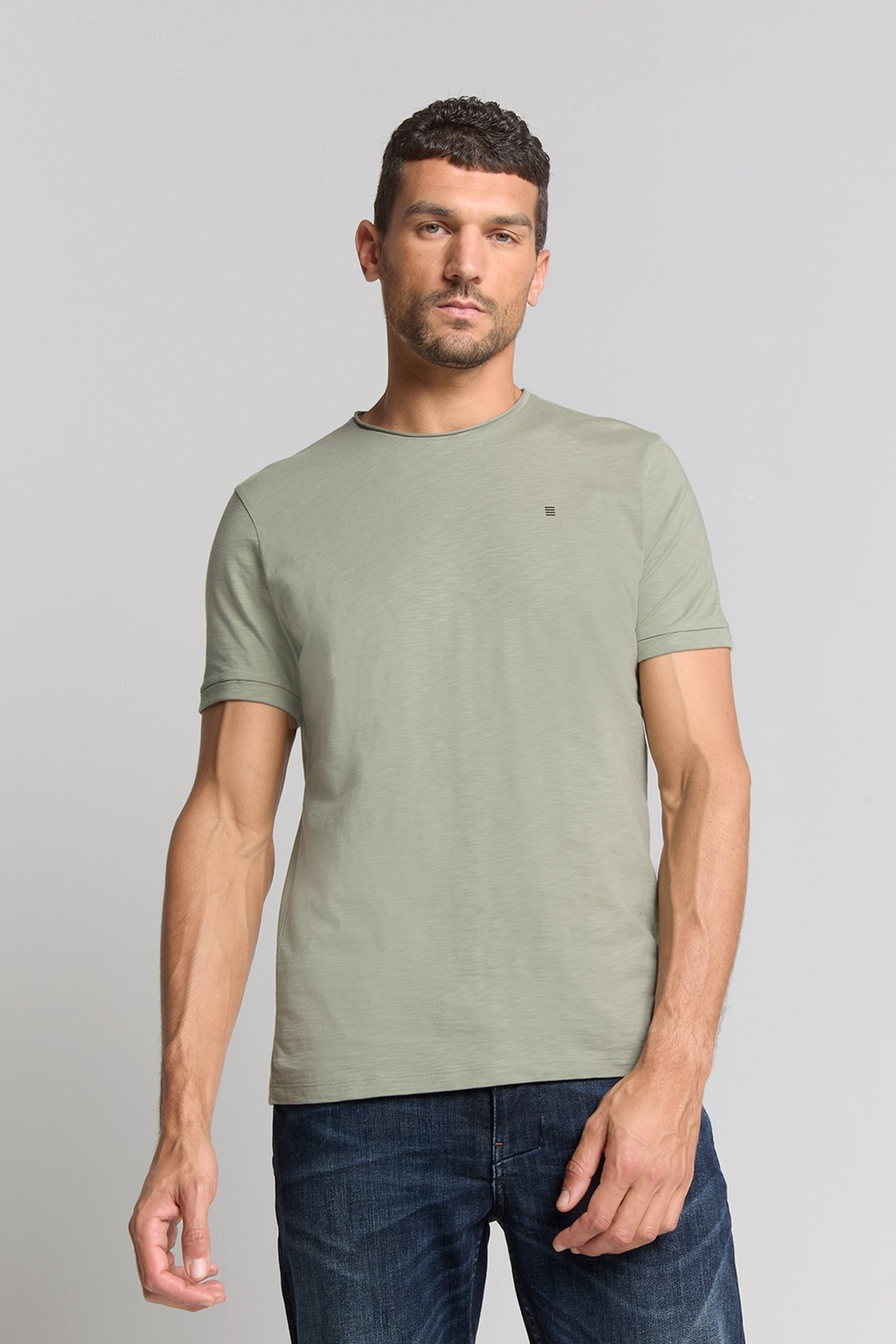 T-SHIRT CREWNECK SLUB SMOKE 1