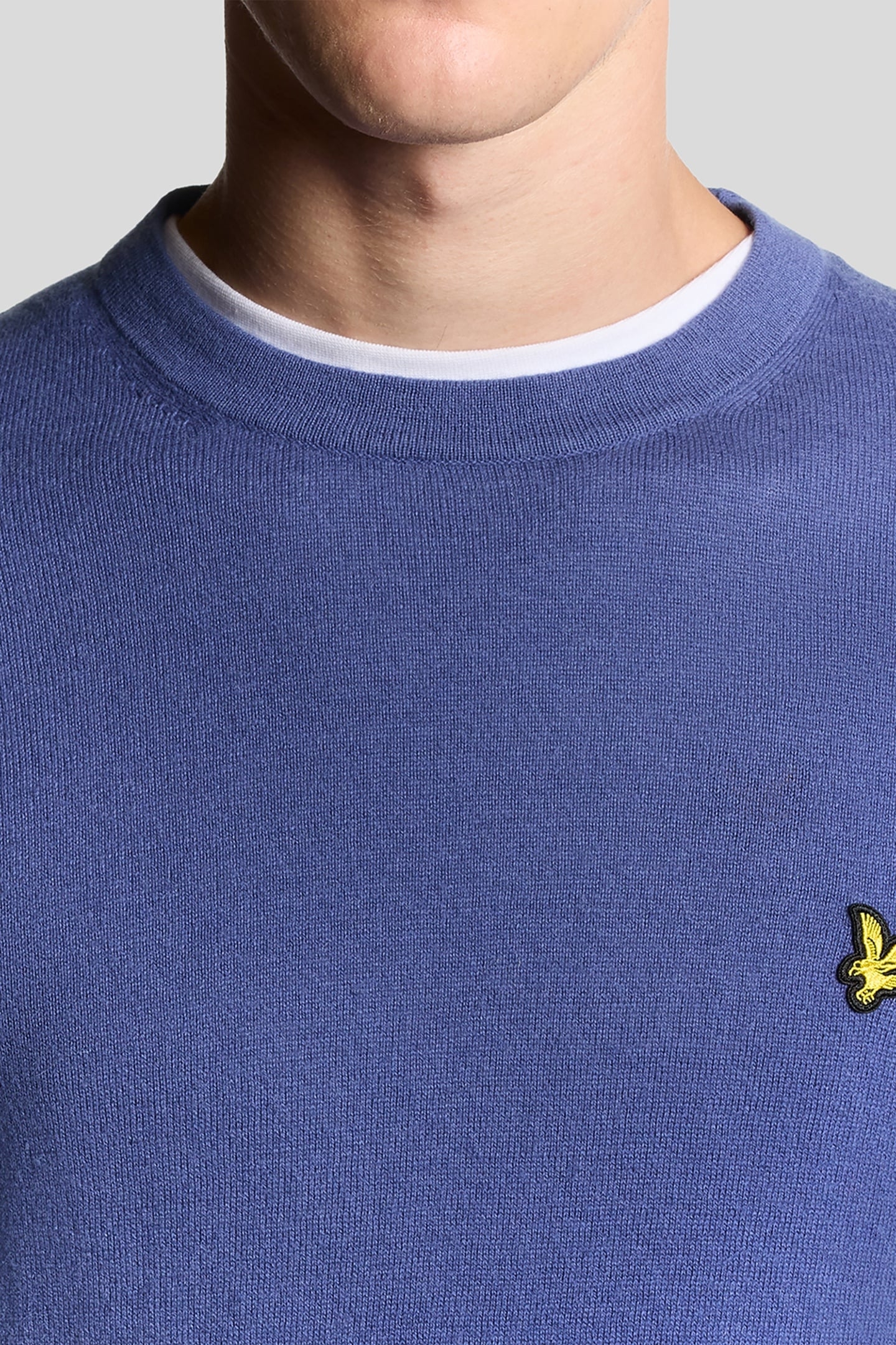 COTTON MERINO CREW NECK JUMPER TWILIGHT 5