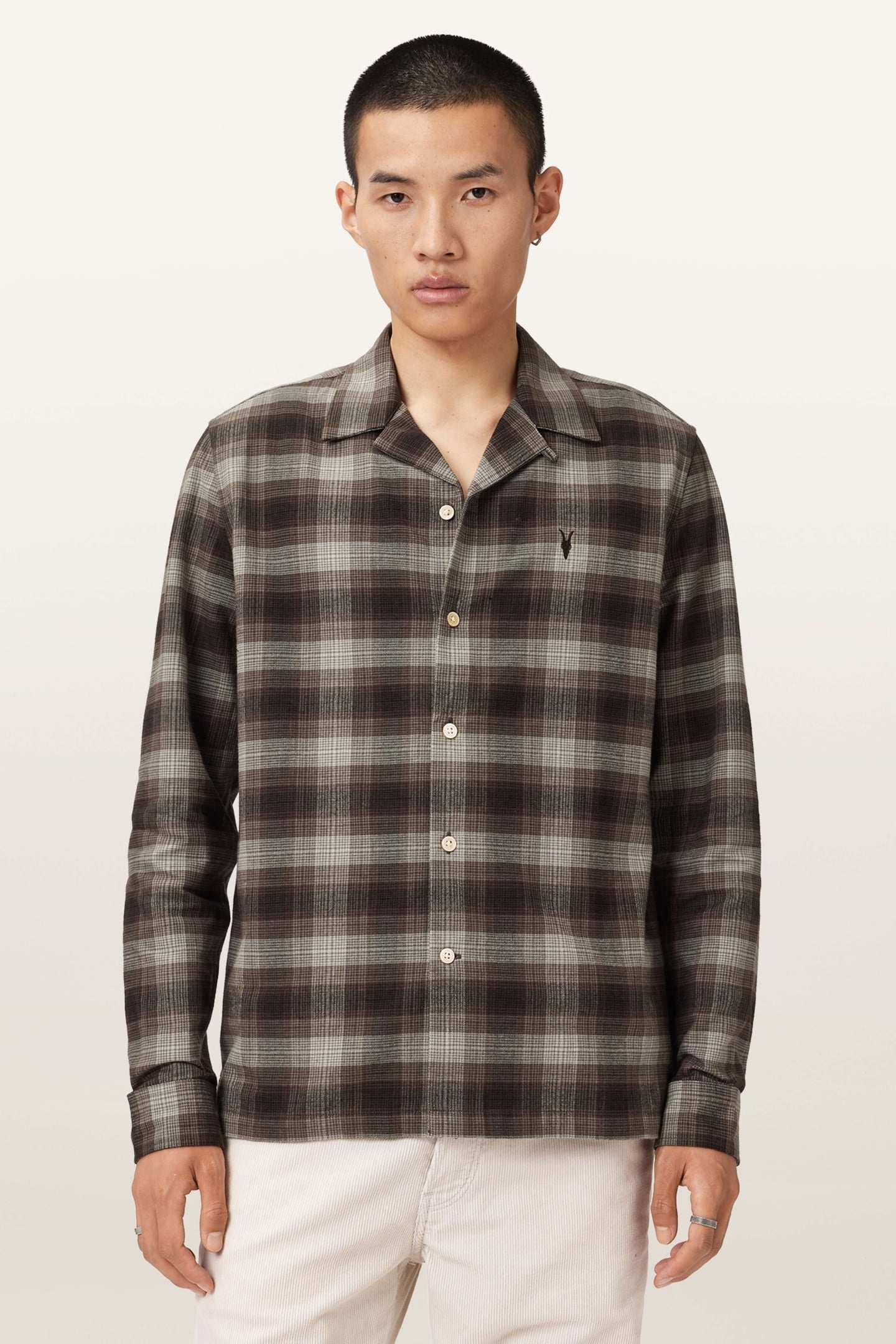 INIKO LS SHIRT MOLE BROWN 1