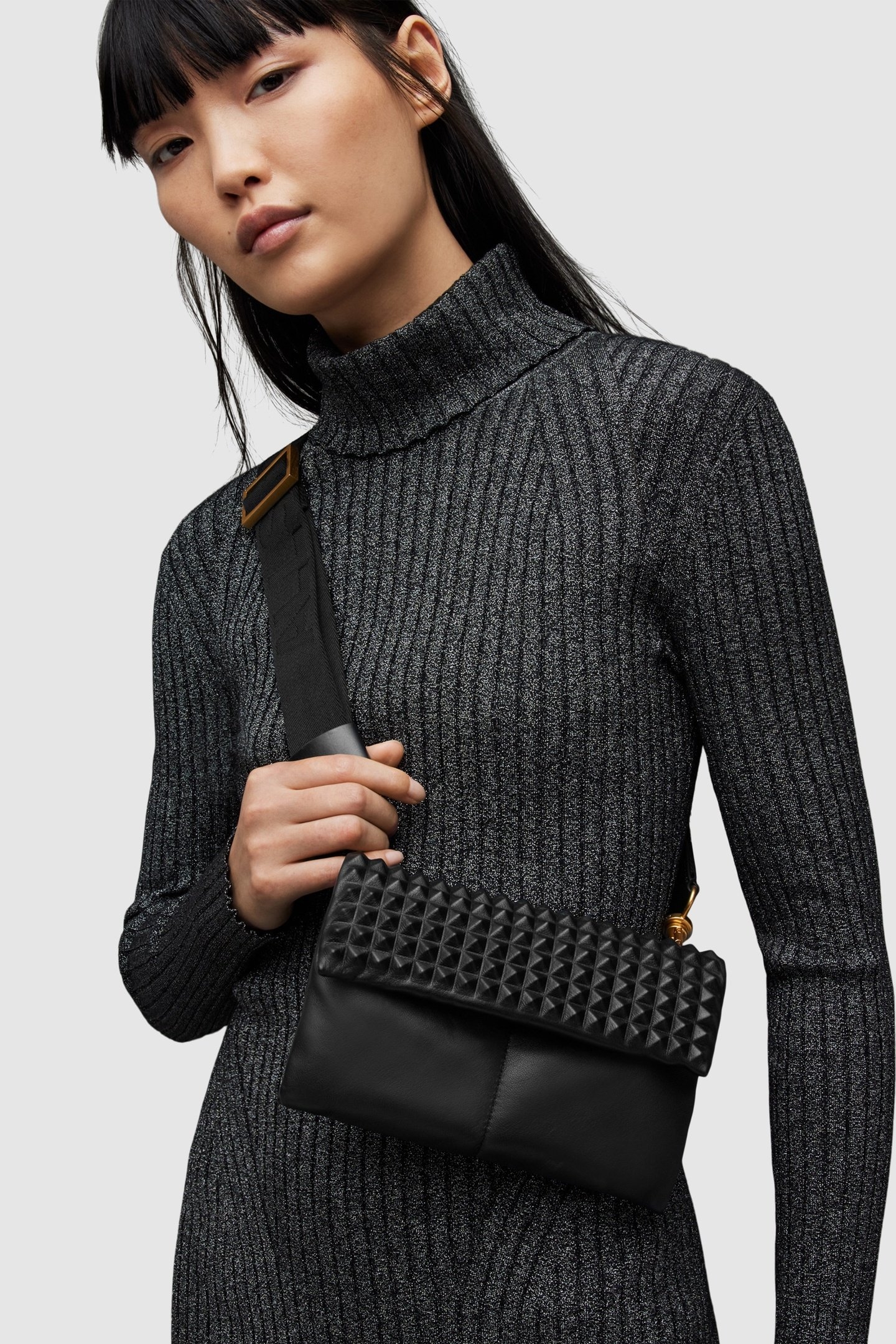 EZRA STUD CROSSBODY BLACK 1