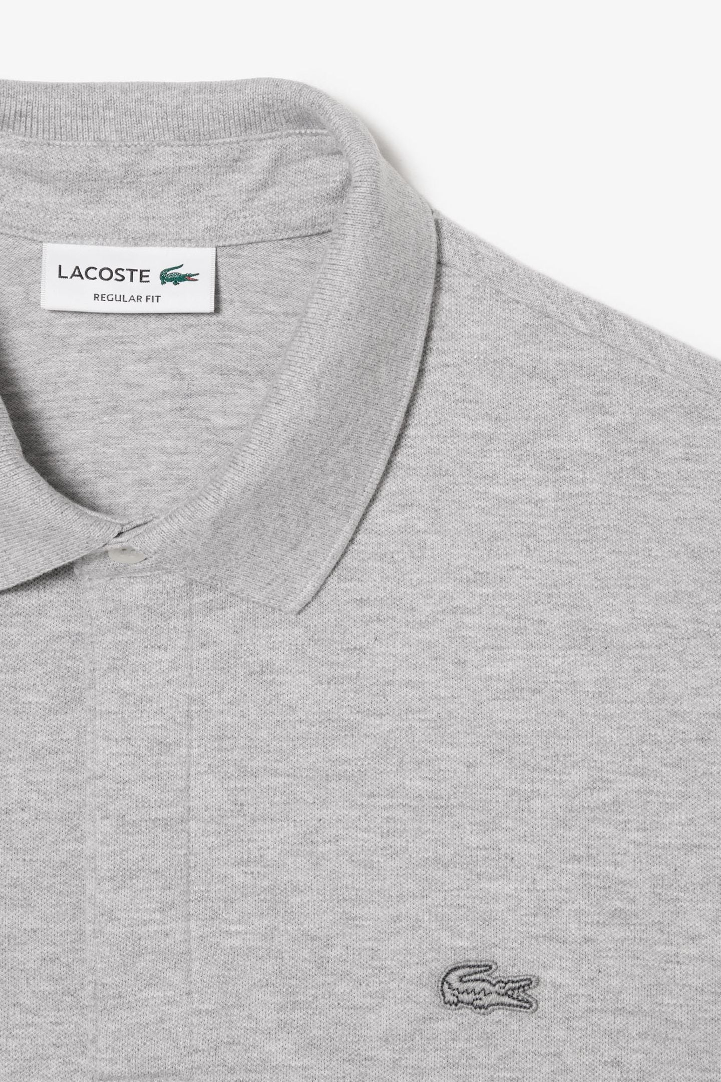 LONG SLEEVE POLO SILVER CHINE 6