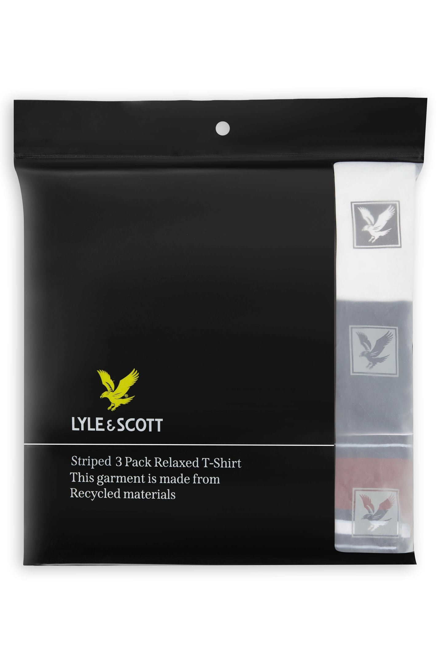 STRIPED 3 PACK RELAXED T-SHIRT NAVY STRIPE/WHITE/NAVY 6