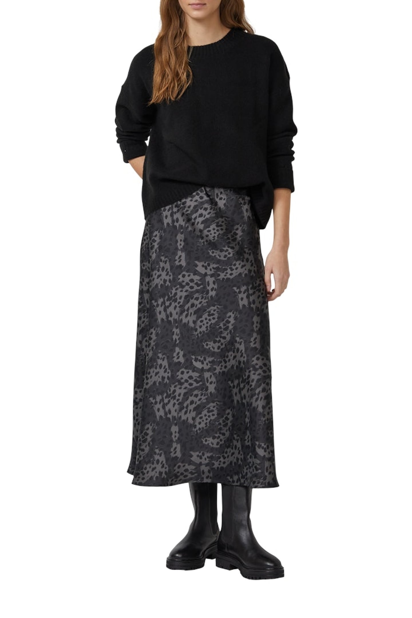 S.OLIVER SKIRTS GREY/BLACK 2