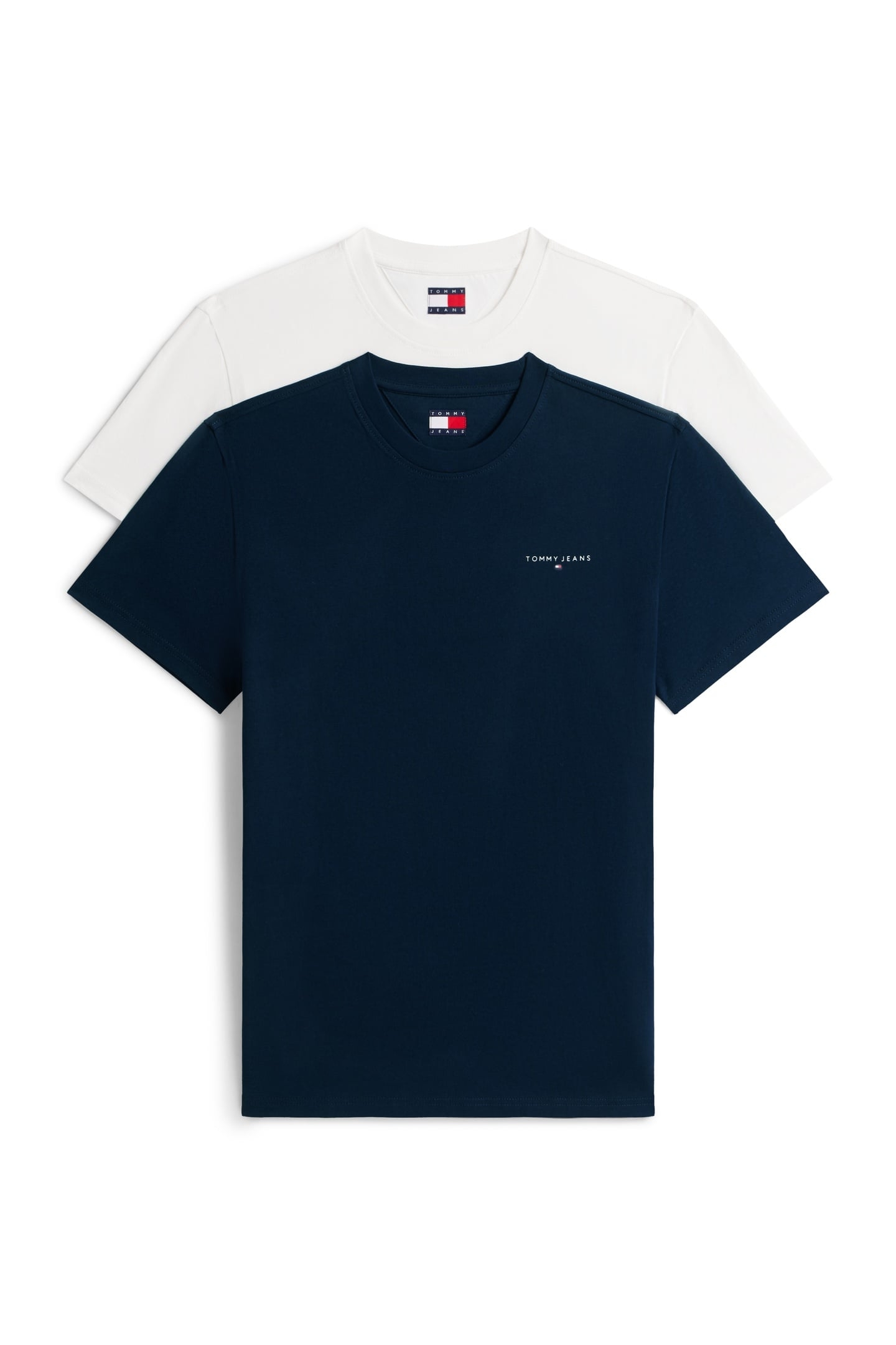 SLIM LINEAR SS T-SHIRT ECRU/DARK NIGHT NAVY 1