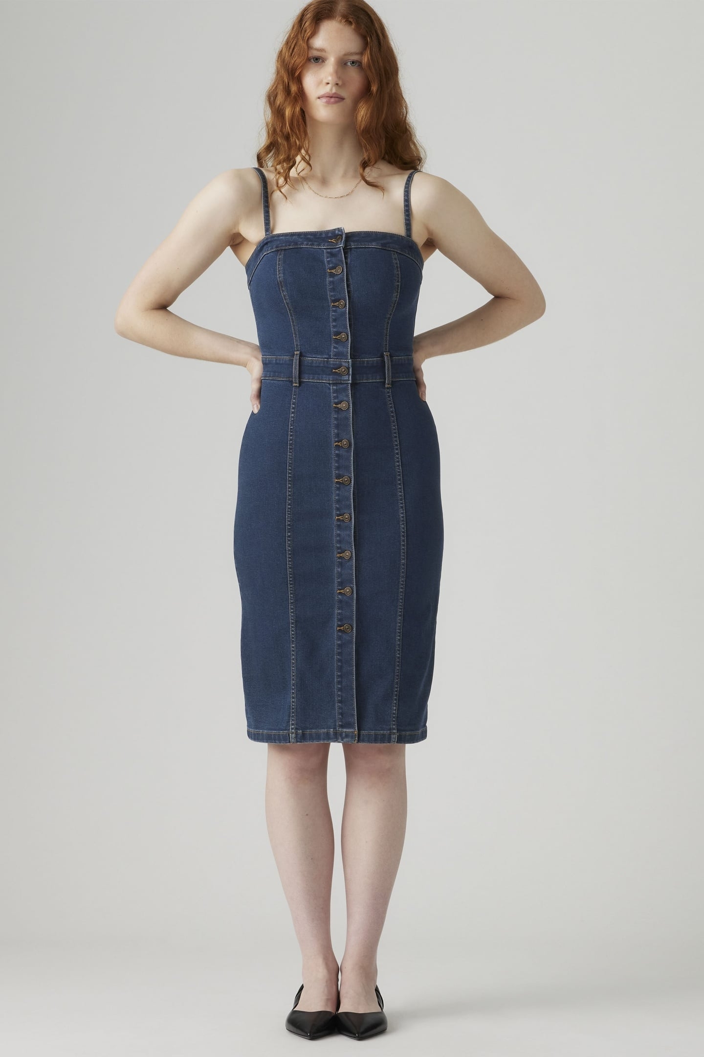 DENIM BUSTIER DRESS 2