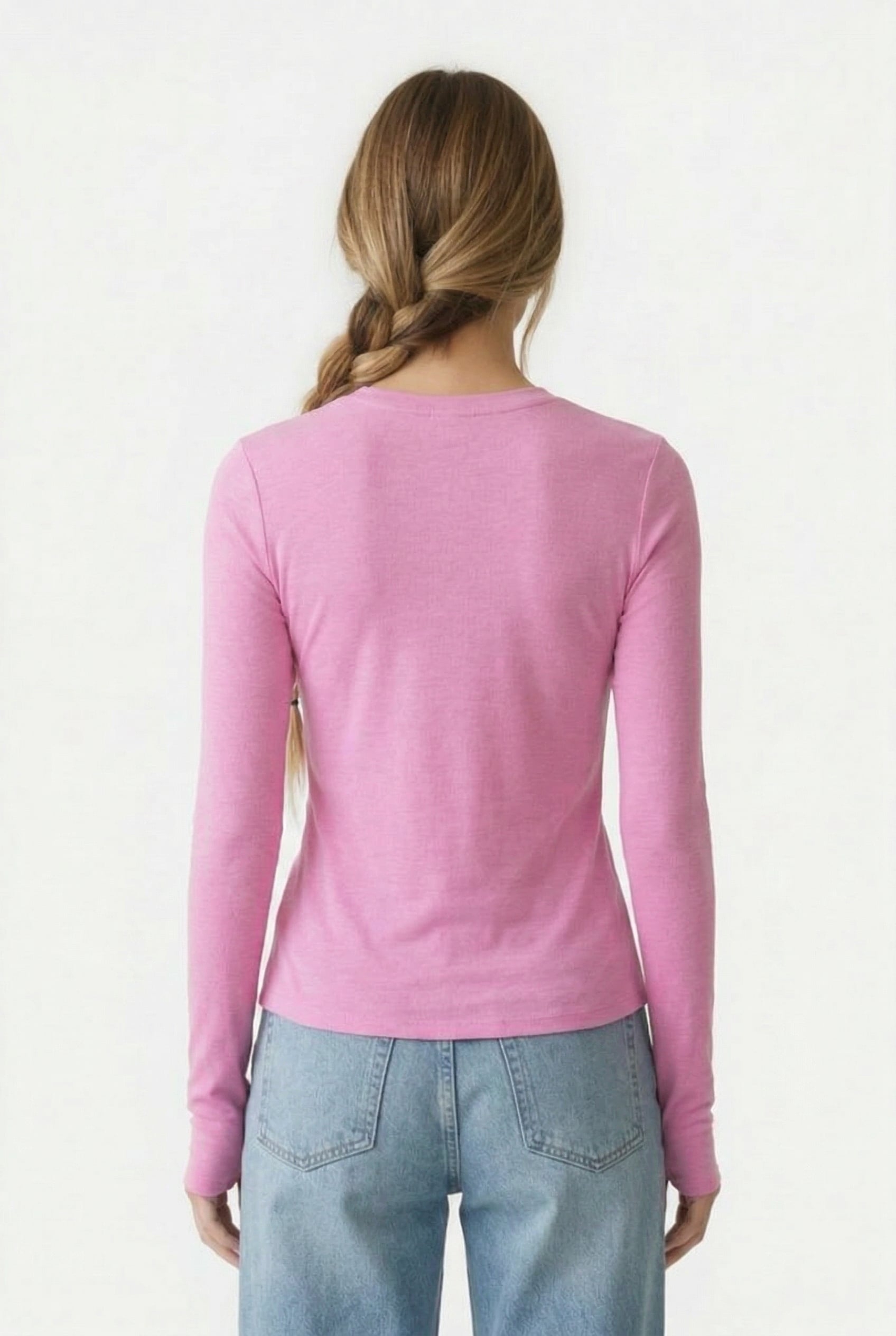 WILLOW WOOL TOP PINK 2