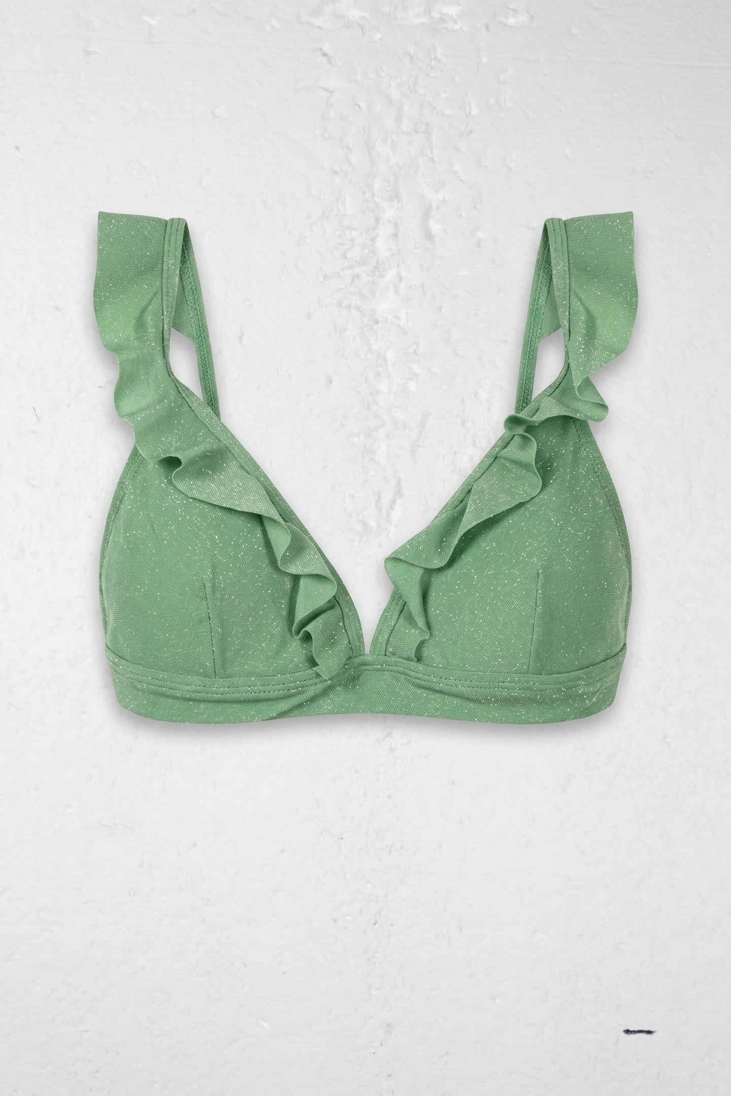 BOBBY BIKINI TOP SICILY GLITTER KELLY GREEN 2