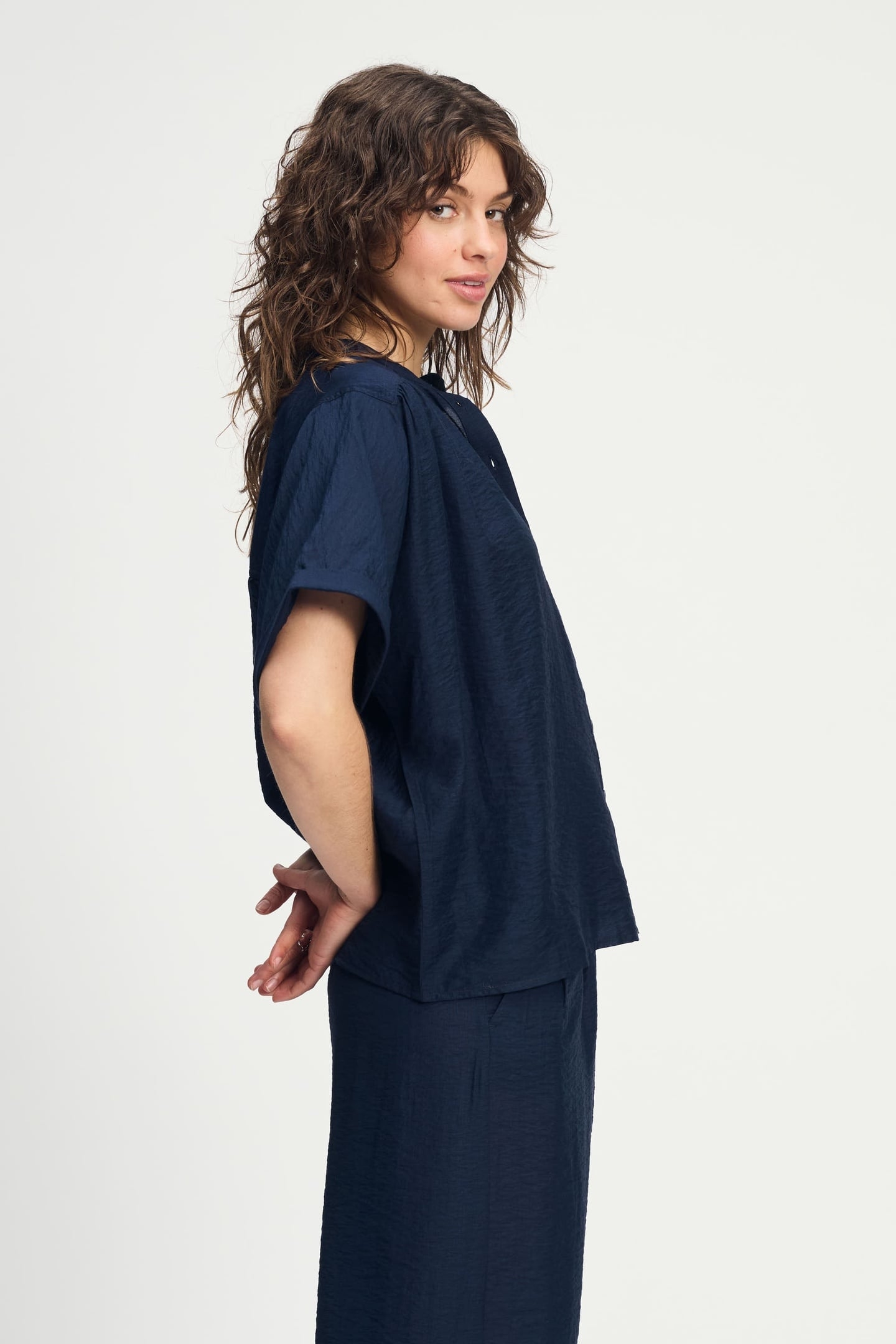 BLOUSE - DEEP DARK BLUE 4