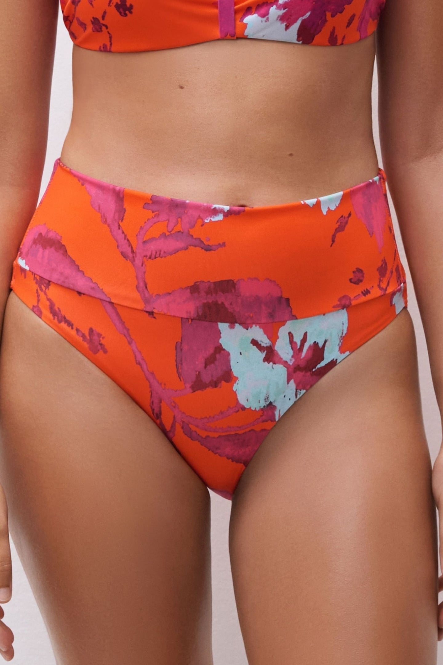 SW BO. FULL BRIEF STD HIGH W. PAINTED FLOWERS 1