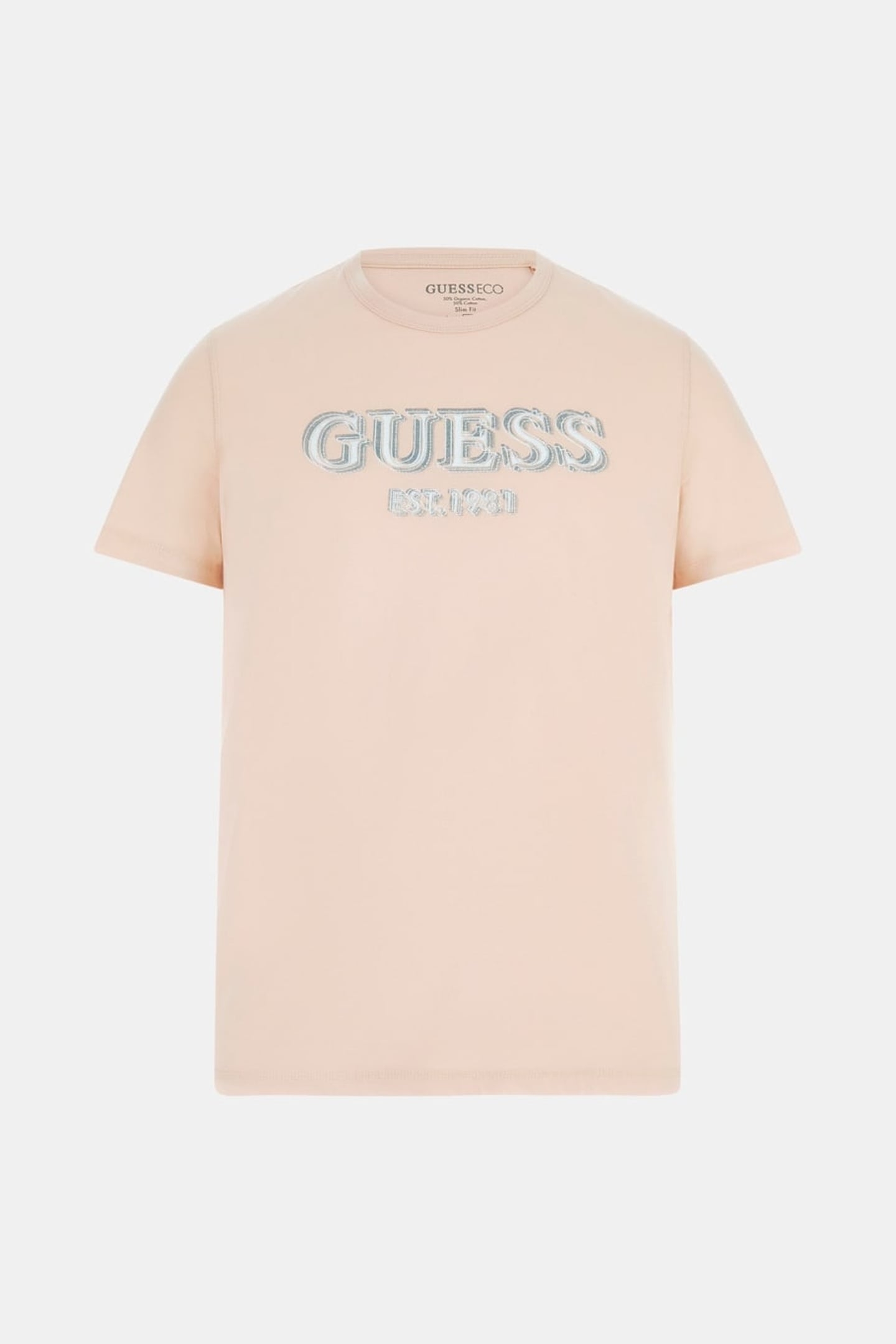 GUESS ECO SS CN GUESS LOGO TEE FEEL YOUR SKIN 3