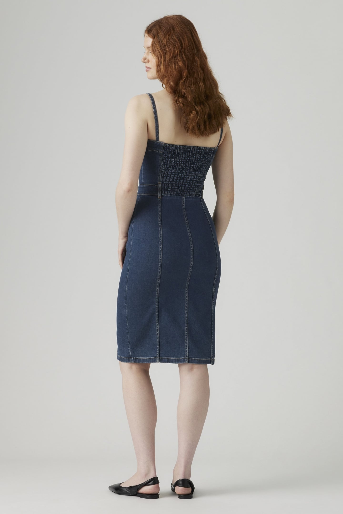 DENIM BUSTIER DRESS 4