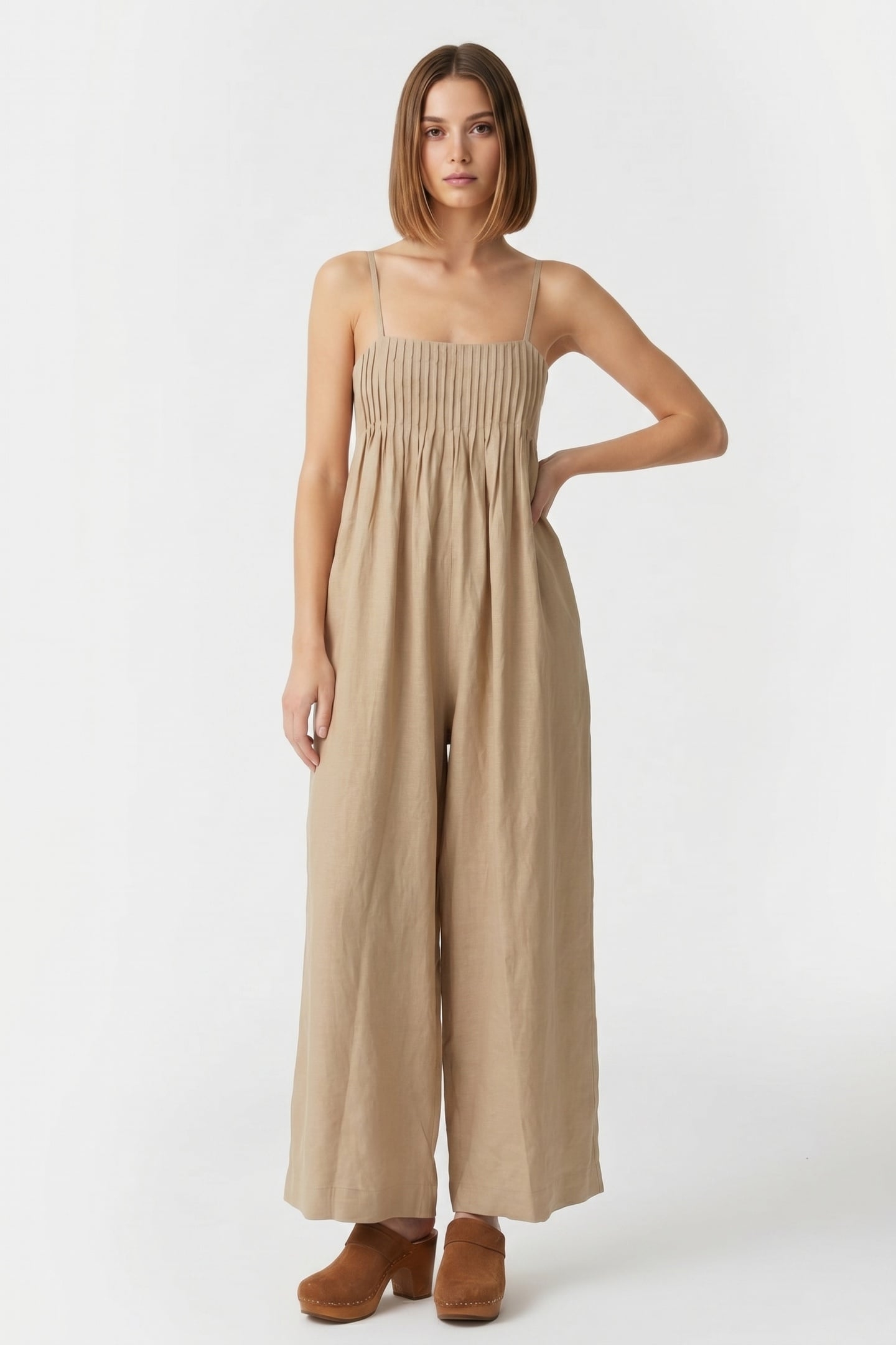 RORY JUMPSUIT BEIGE 1