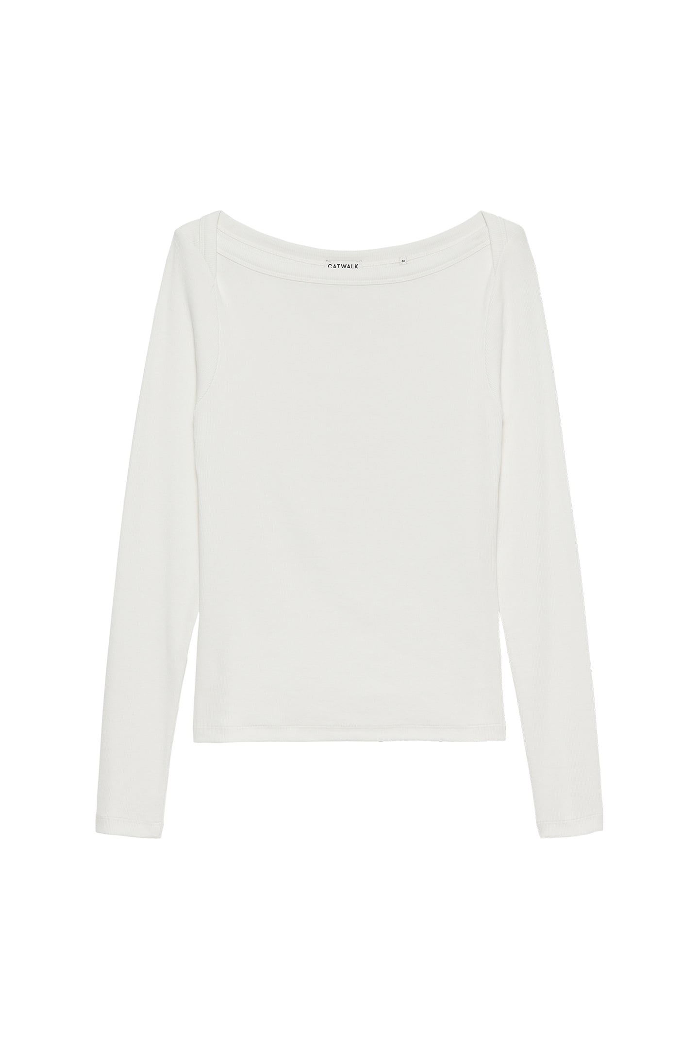 BOATNECK RIB LONG SLEEVE OFF WHITE 4