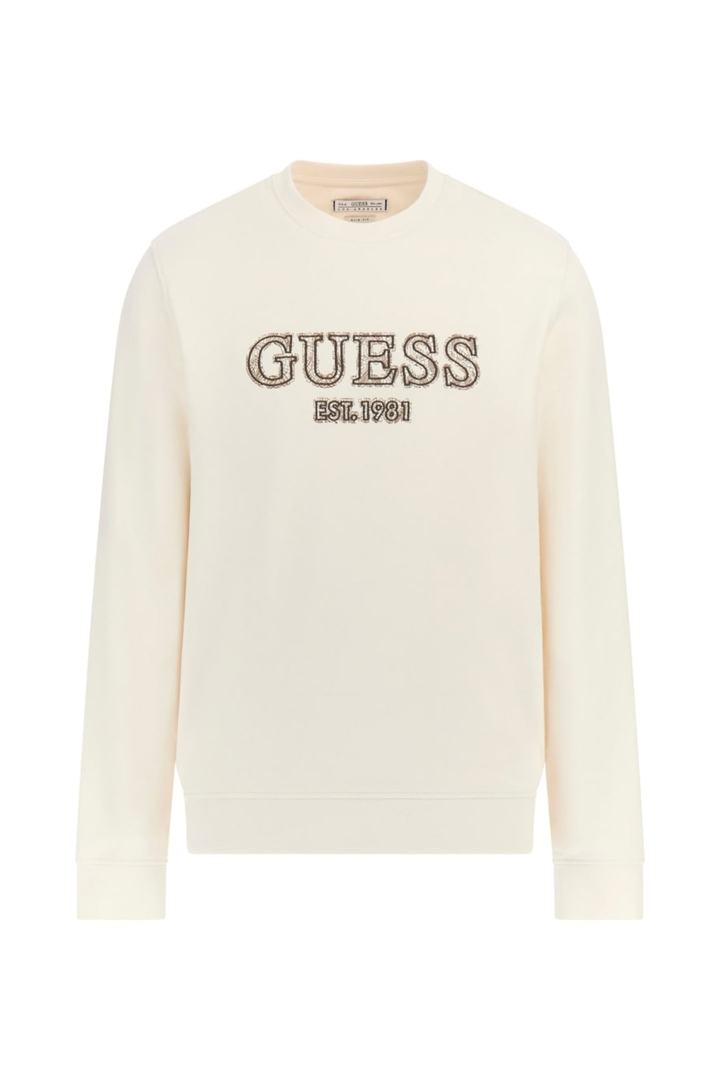 GUESS ECO CN BASIC LOGO SWEATS VANILLA CREAM 7