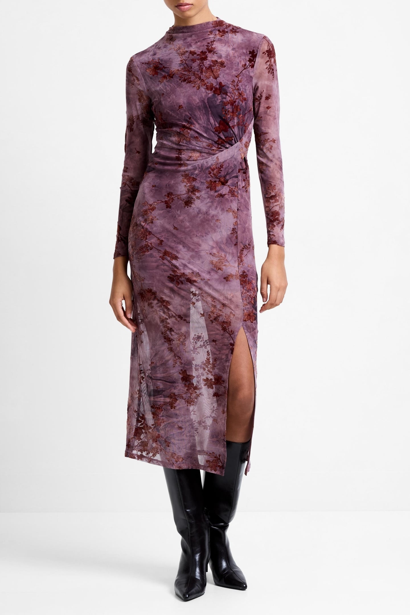 KENNY MESH L/S DRESS MULTI 1