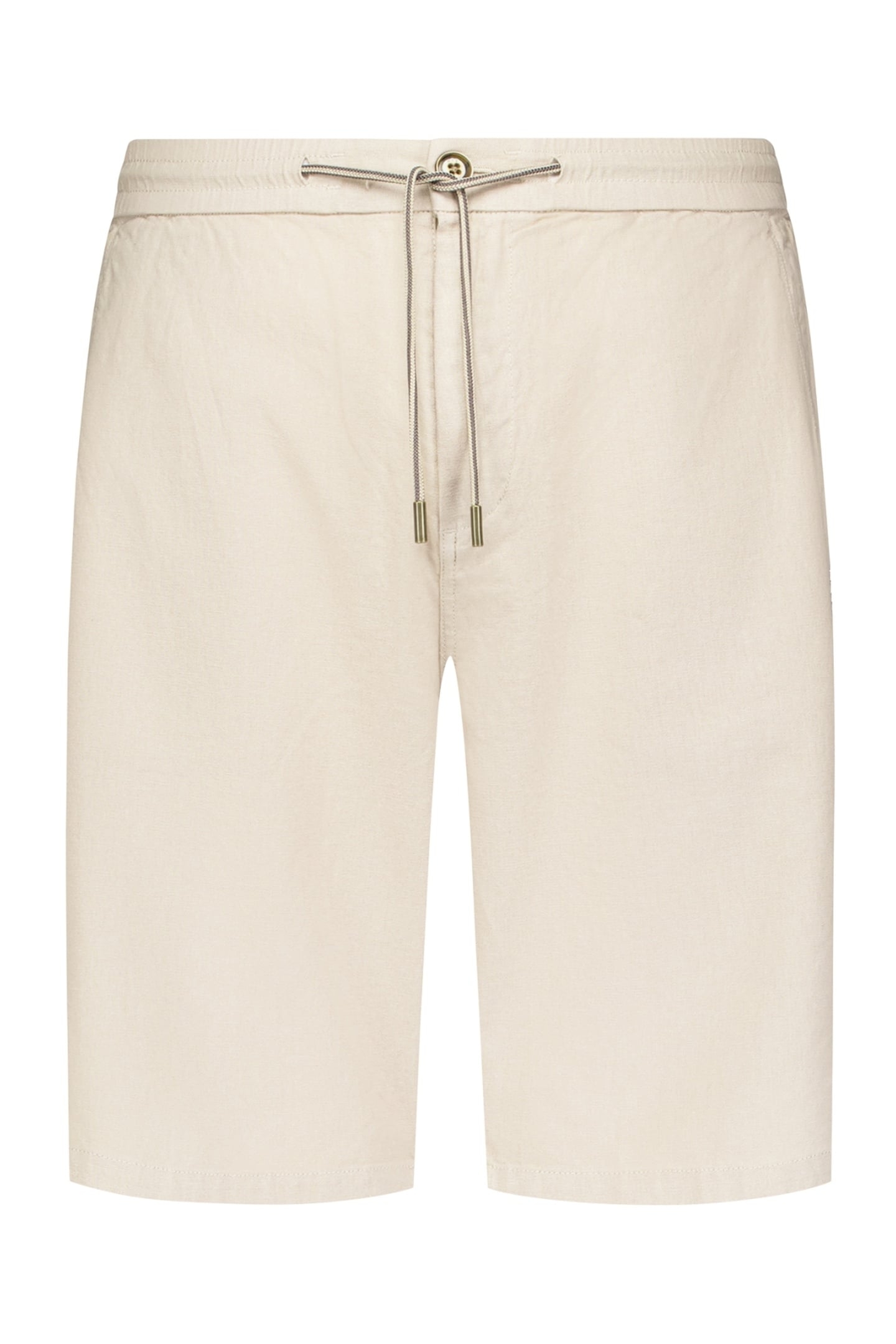 SHORT CHINO WITH LINEN GARMENT DYED DESERT 1