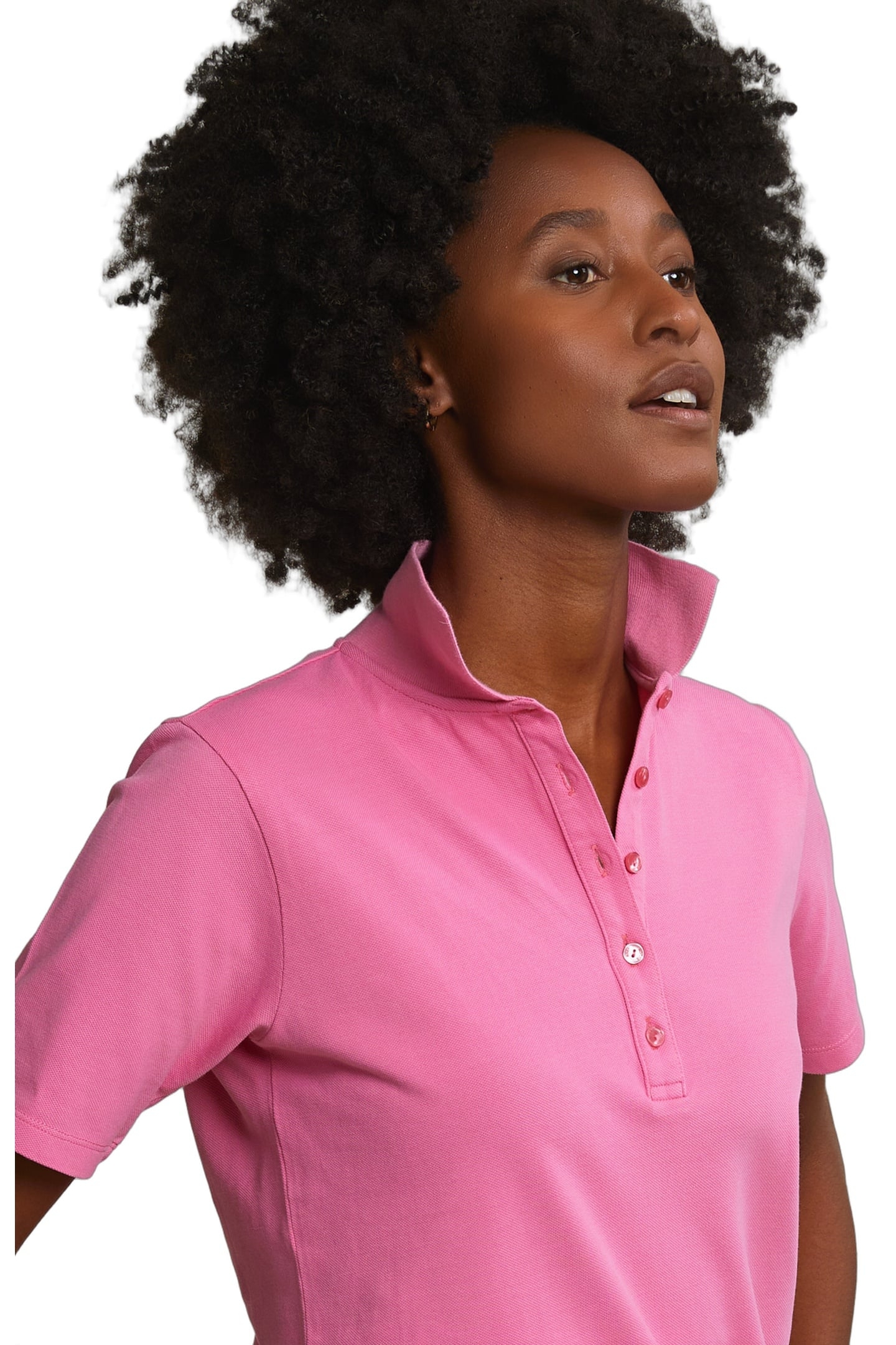 PINK BASIC CLASSIC POLO SHORT SLEEVES 4