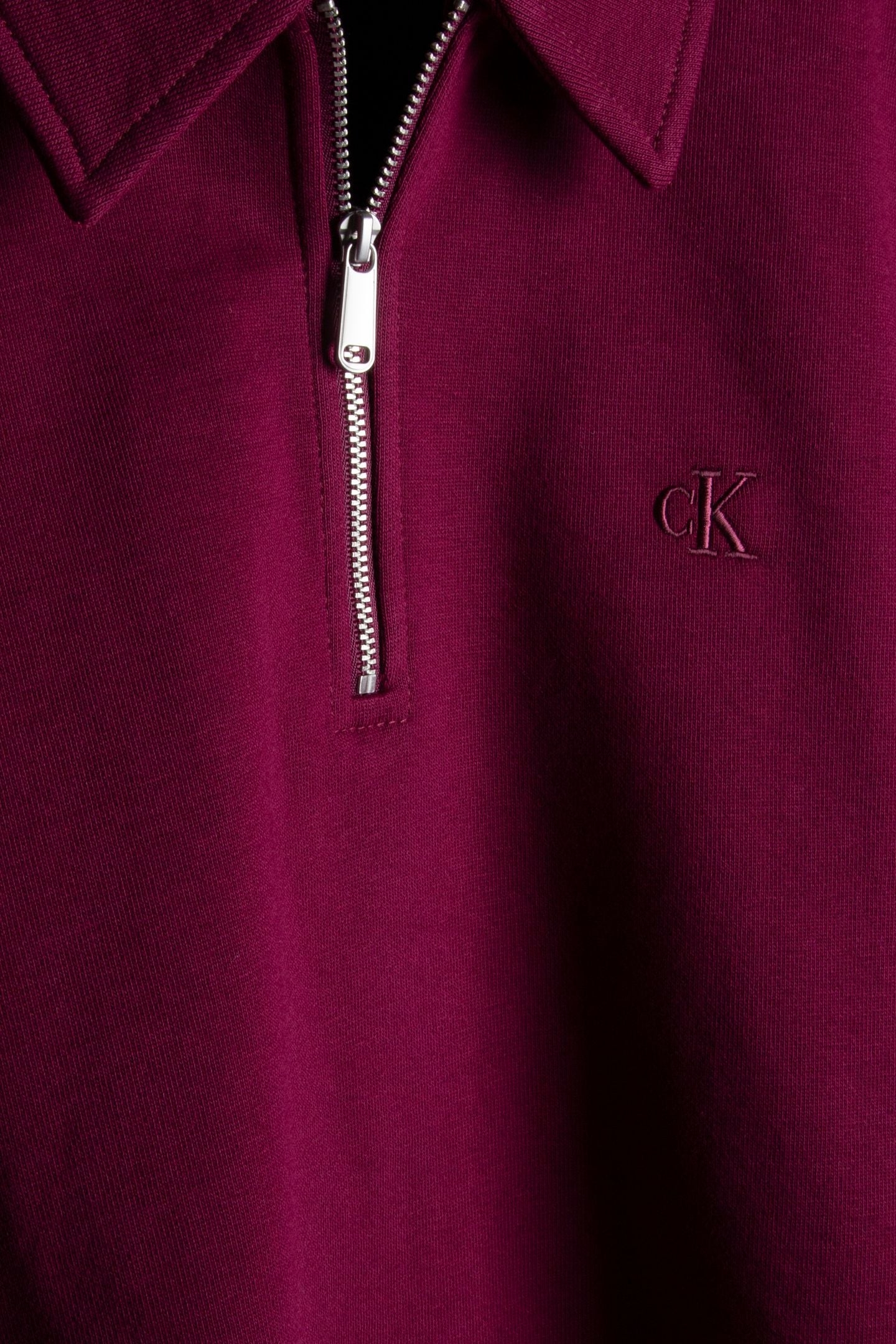 LS ARCHIVE TERRY 1/4 ZIP POLO BERRY GLAZE 4