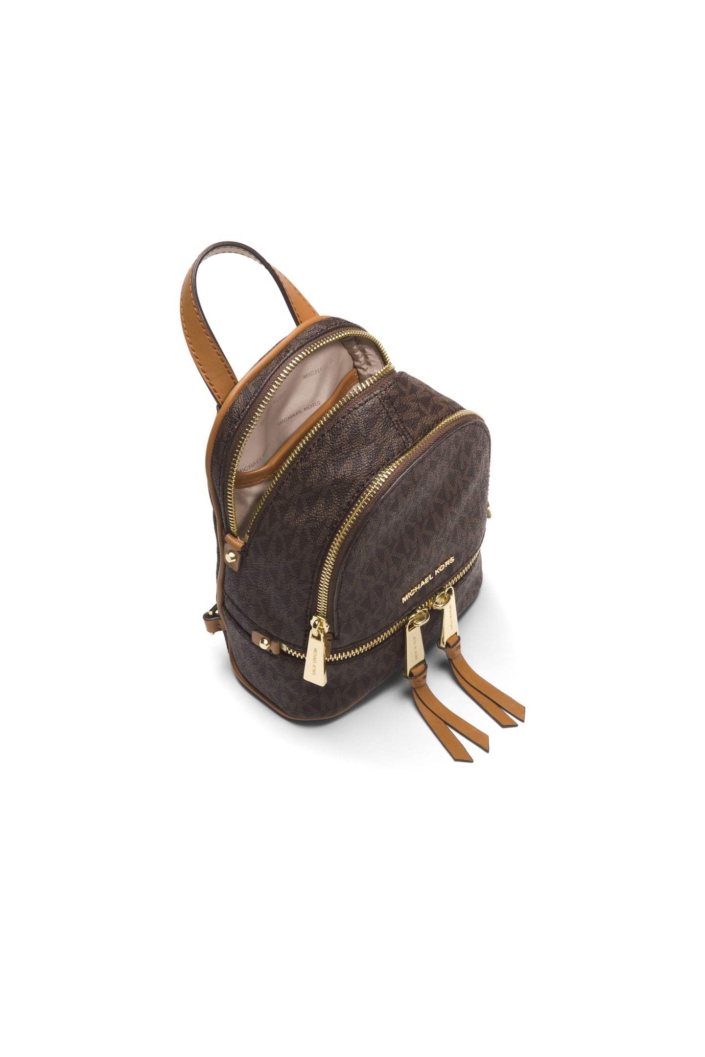 EXTRA SMALL MESSENGER BACKPACK BROWN 2